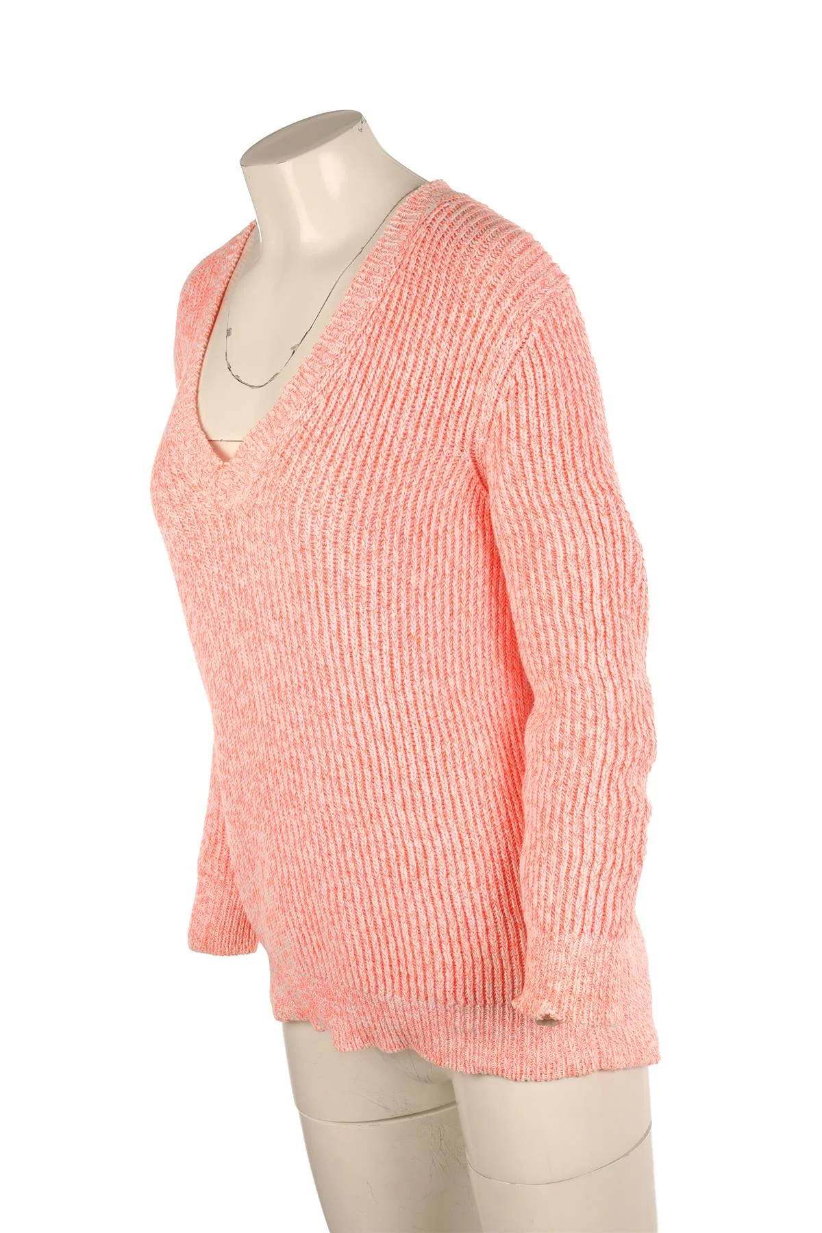 STELLA MCCARTNEY ORANGE COTTON SWEATER IT 38 UK 6 - Image 3