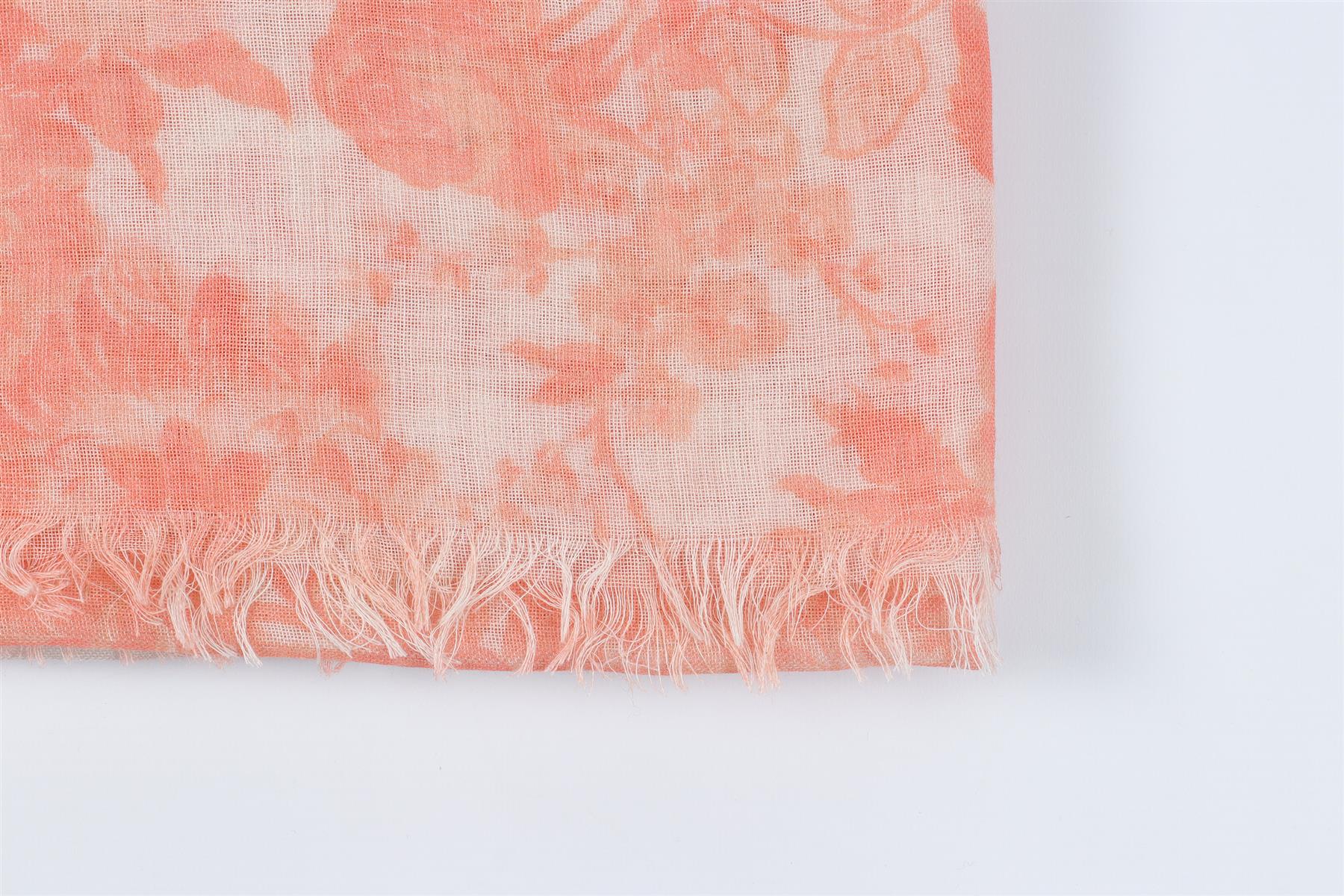 STELLA MCCARTNEY PEACH SILK SCARF - Image 4