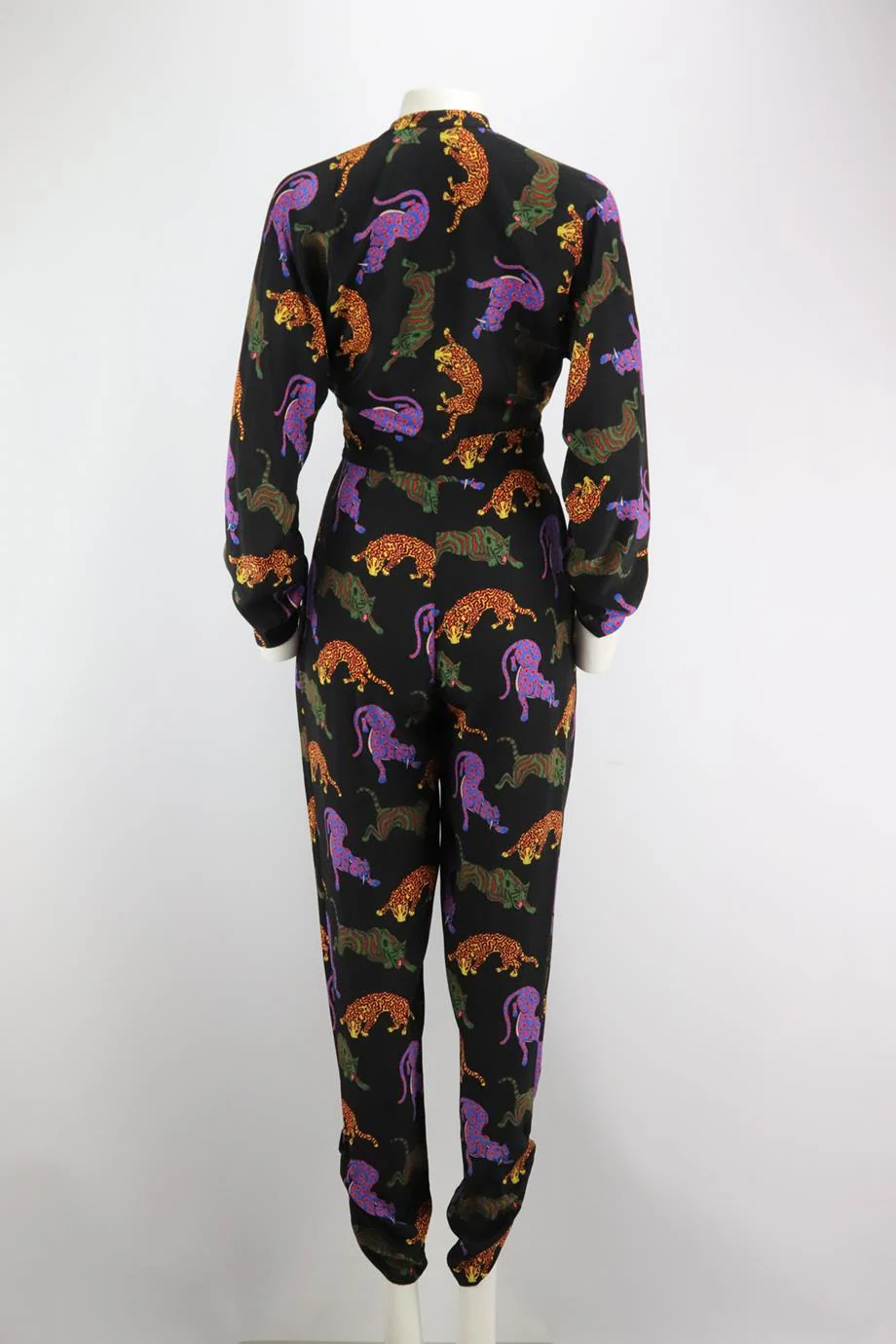 STELLA MCCARTNEY PRINTED SILK JUMPSUIT IT 38 UK 6 - Image 4