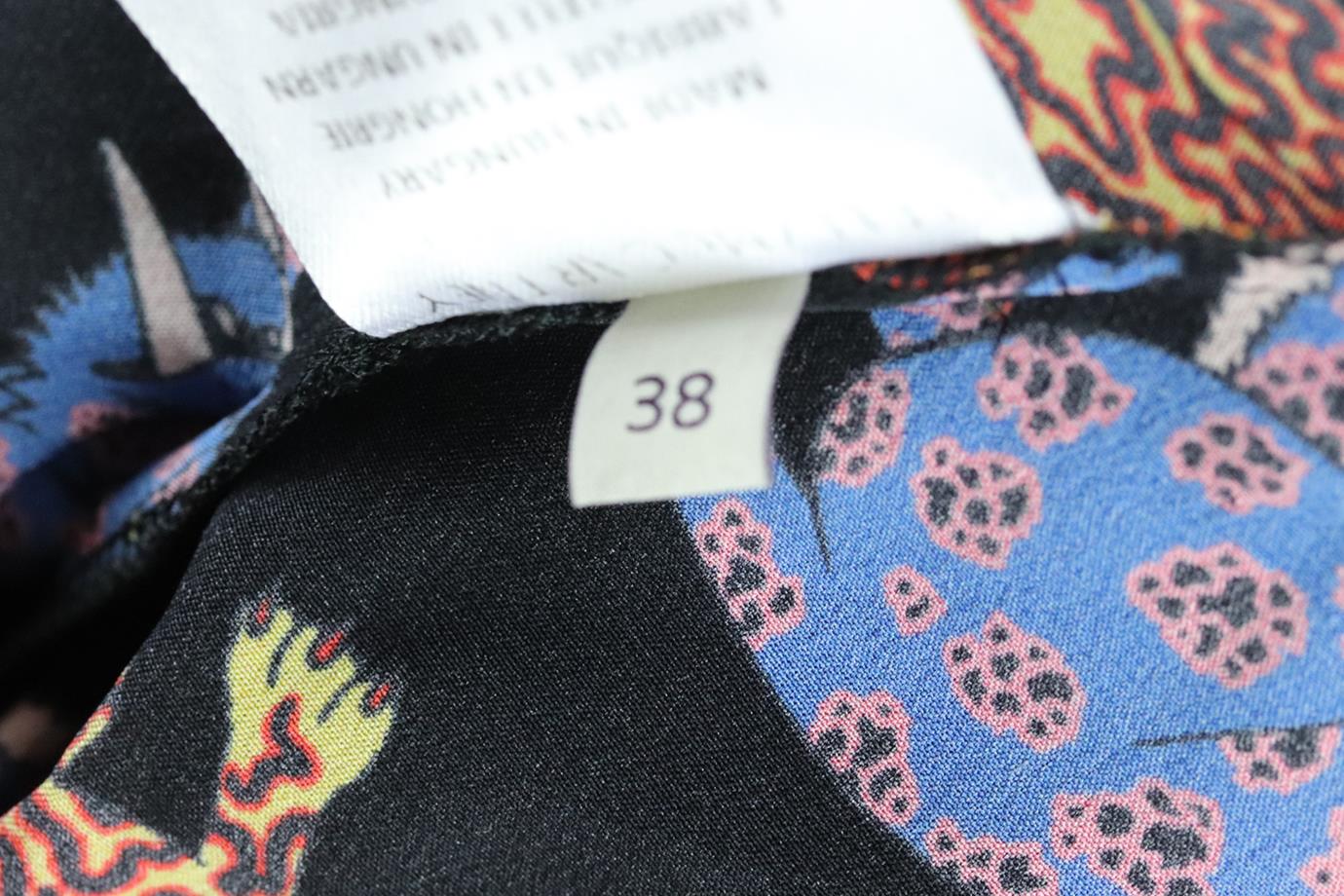 STELLA MCCARTNEY PRINTED SILK JUMPSUIT IT 38 UK 6 - Image 6