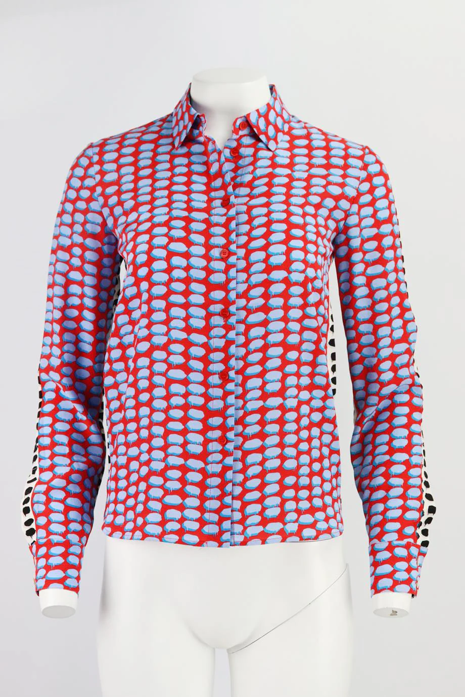 STELLA MCCARTNEY PRINTED SILK SHIRT IT 36 UK 4 - Image 2