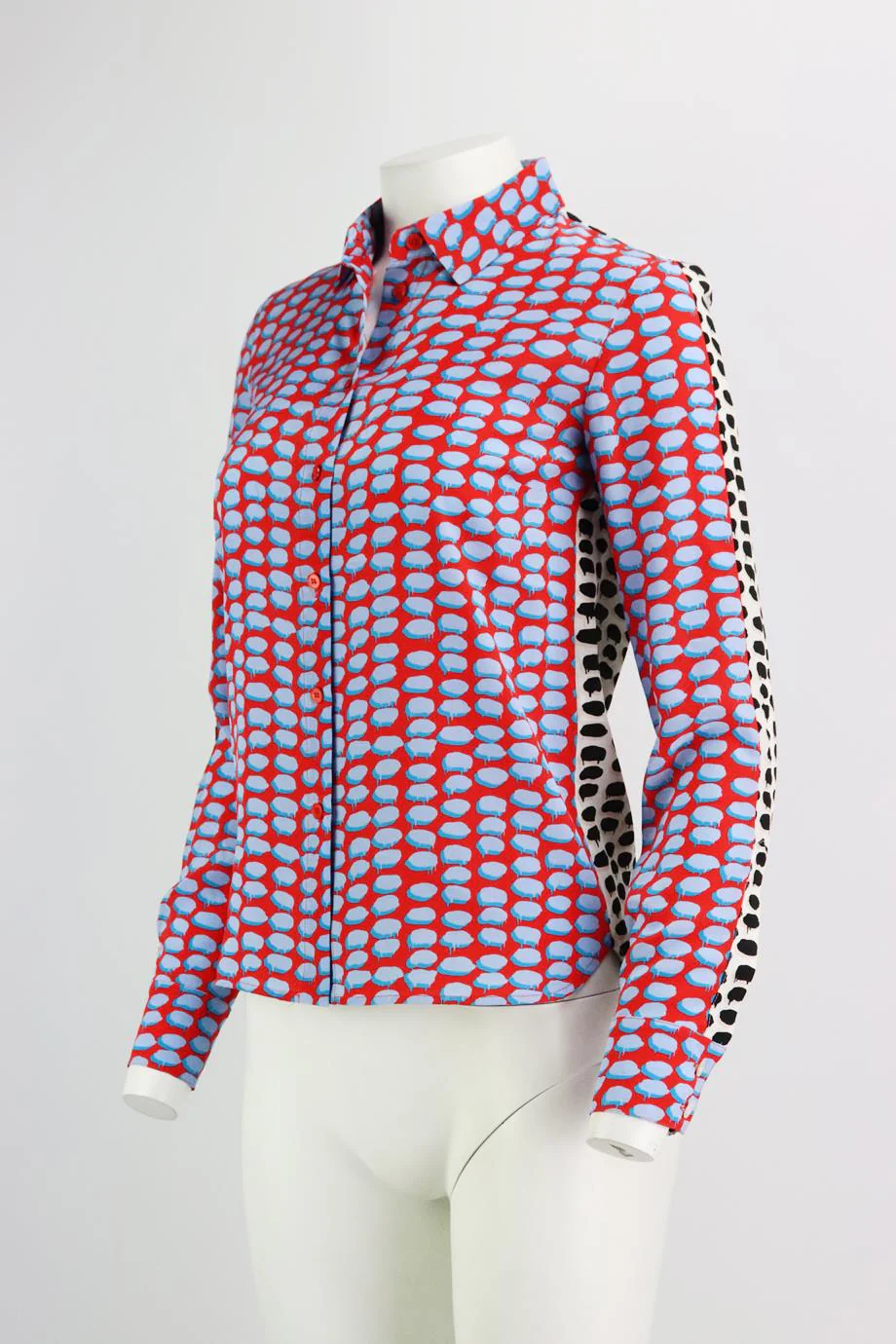 STELLA MCCARTNEY PRINTED SILK SHIRT IT 36 UK 4 - Image 3