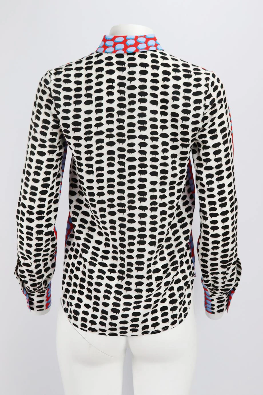 STELLA MCCARTNEY PRINTED SILK SHIRT IT 36 UK 4 - Image 4