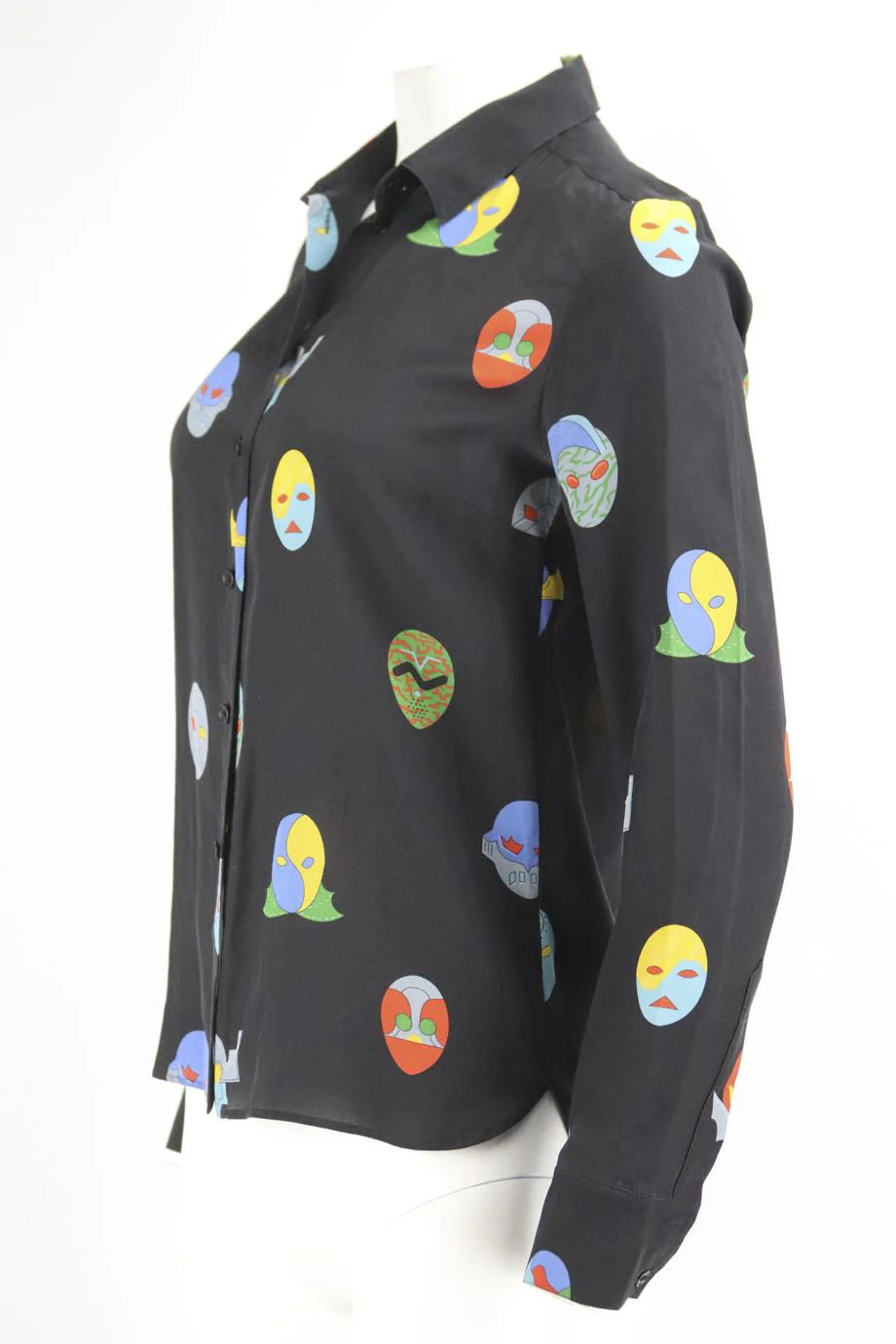 STELLA MCCARTNEY PRINTED SILK SHIRT IT 40 UK 8 - Image 3