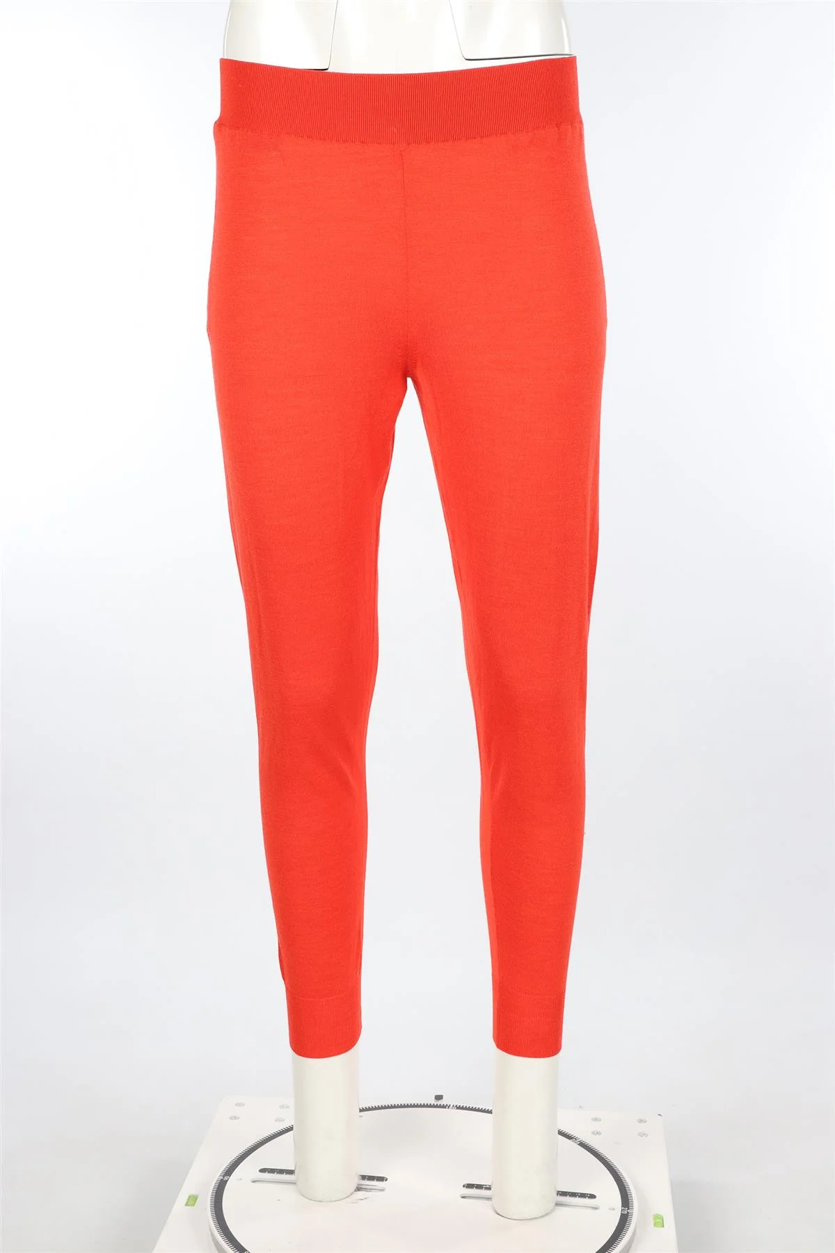 STELLA MCCARTNEY RED WOOL TAPERED PANTS IT 36 UK 4 - Image 2