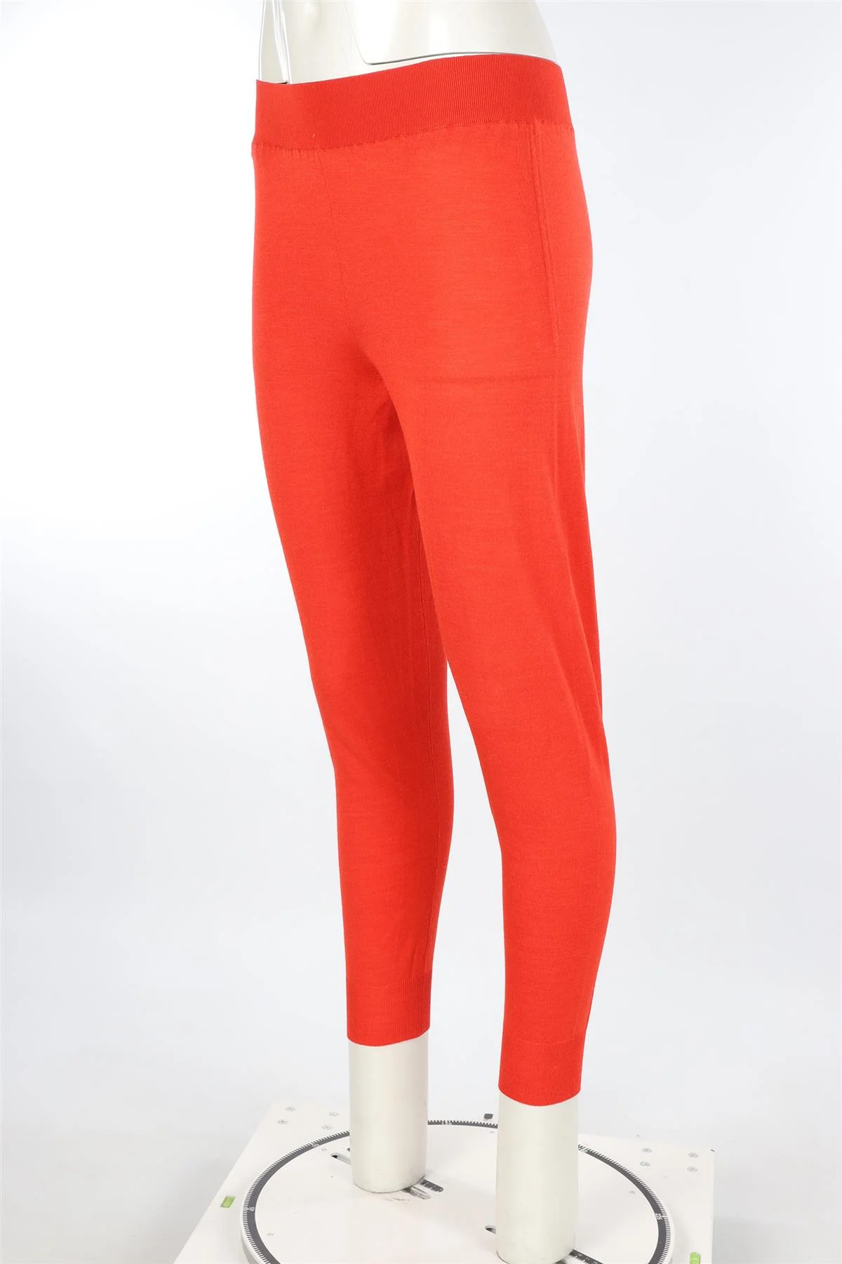 STELLA MCCARTNEY RED WOOL TAPERED PANTS IT 36 UK 4 - Image 3