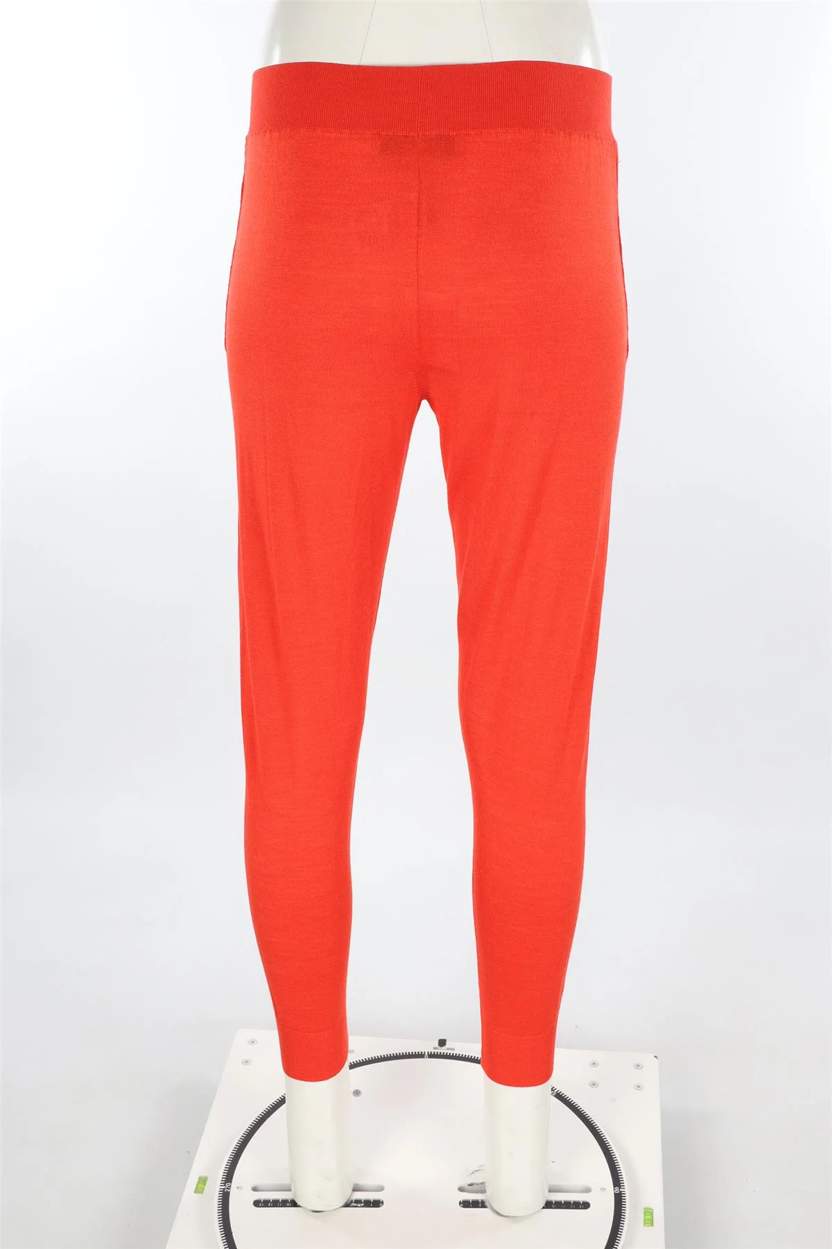 STELLA MCCARTNEY RED WOOL TAPERED PANTS IT 36 UK 4 - Image 4
