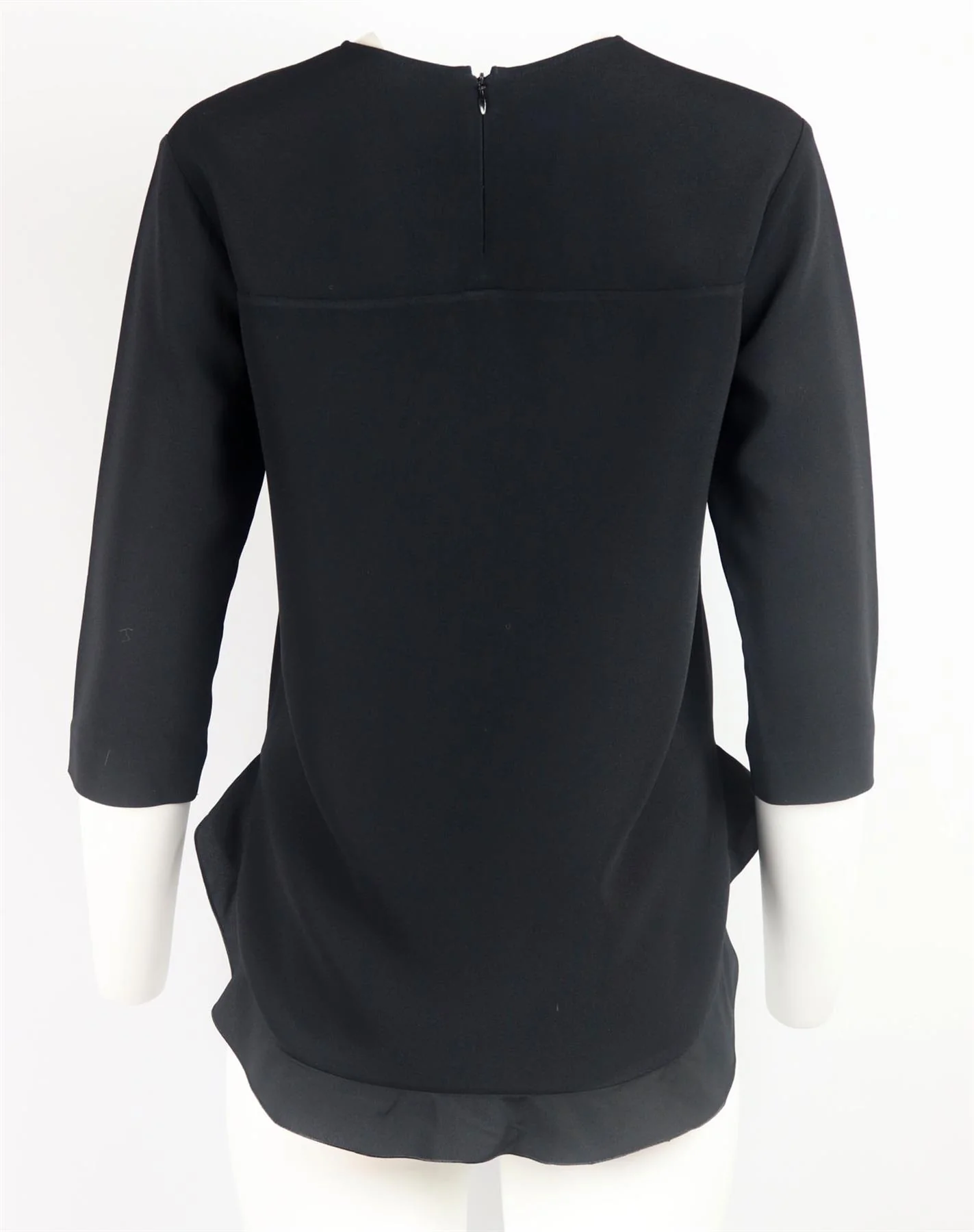 STELLA MCCARTNEY RUFFLE TRIMMED CREPE TOP IT 36 UK 4 - Image 4
