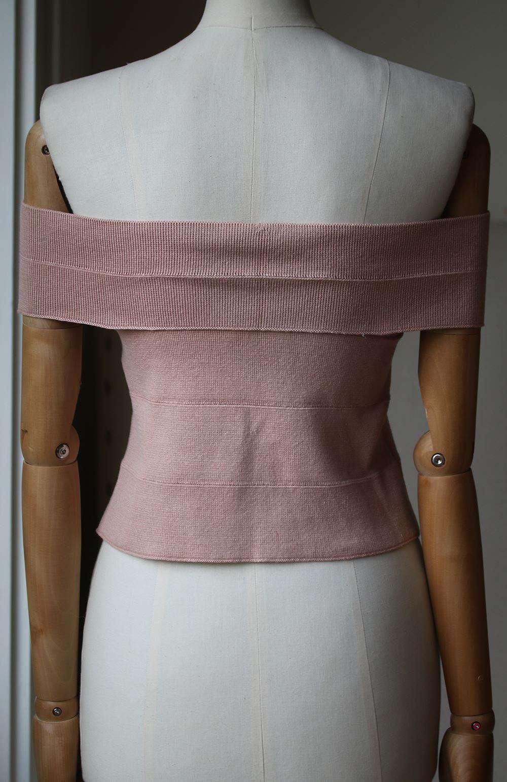 STELLA MCCARTNEY SILK BLEND BANDAGE TOP IT 46 UK 14 - Image 4