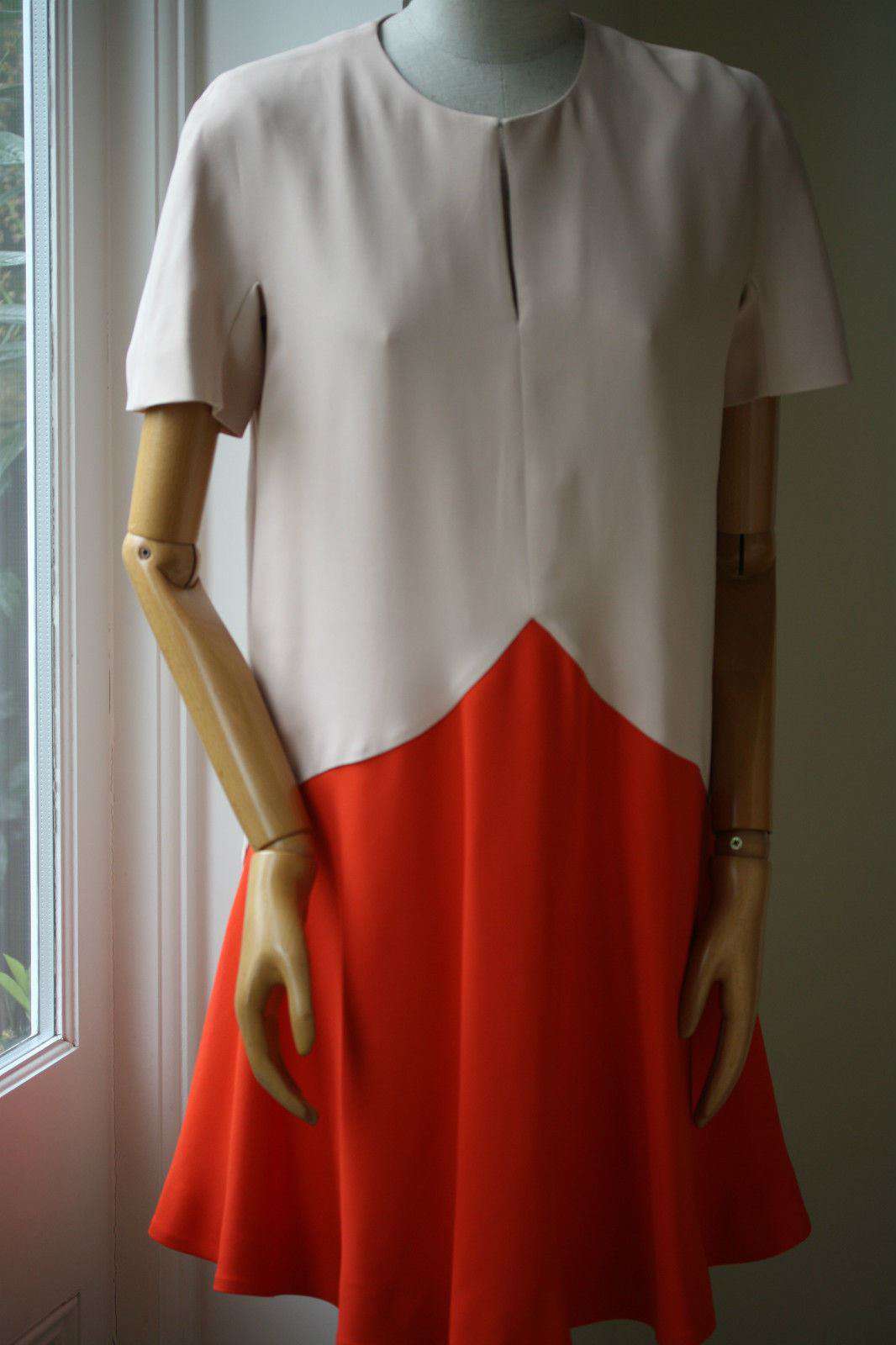 STELLA MCCARTNEY SUSANNE TWO TONE DRESS IT 42 UK 10 - Image 3