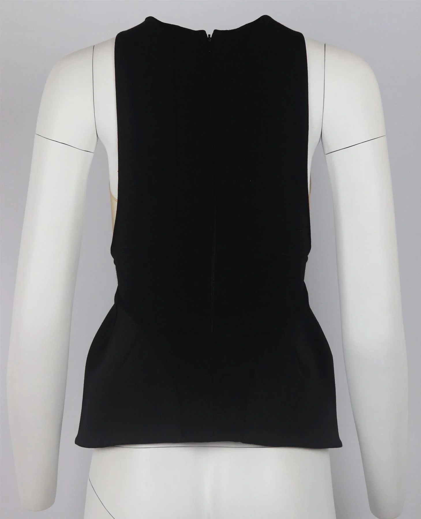 STELLA MCCARTNEY TULLE PANELED STRETCH CREPE TOP IT 36 UK 4 - Image 4