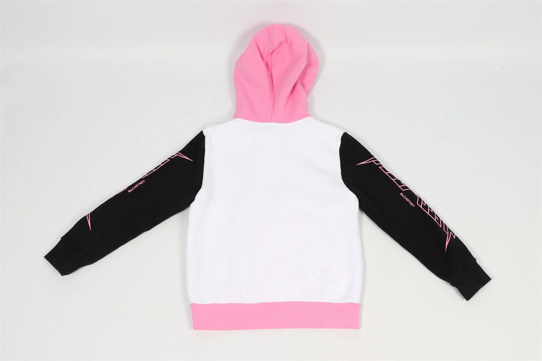 STELLA MCCARTNEY WHITE AND PINK KIDS GIRLS COTTON HOODIE 8 YEARS - Image 4