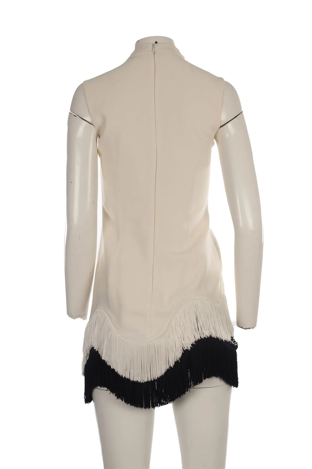 STELLA MCCARTNEY WHITE CREPE MINI DRESS IT 38 UK 6 - Image 4