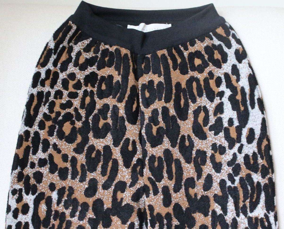 STELLA MCCARTNEY WOOL-BLEND KNITTED CROPPED FLARED TROUSERS IT 36 UK 4 - Image 2