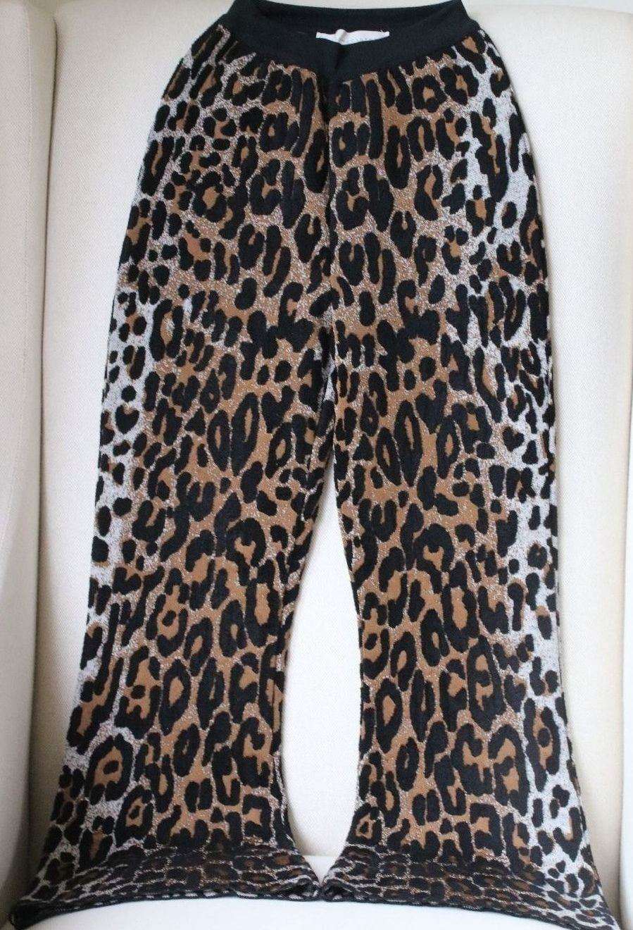STELLA MCCARTNEY WOOL-BLEND KNITTED CROPPED FLARED TROUSERS IT 36 UK 4 - Image 8