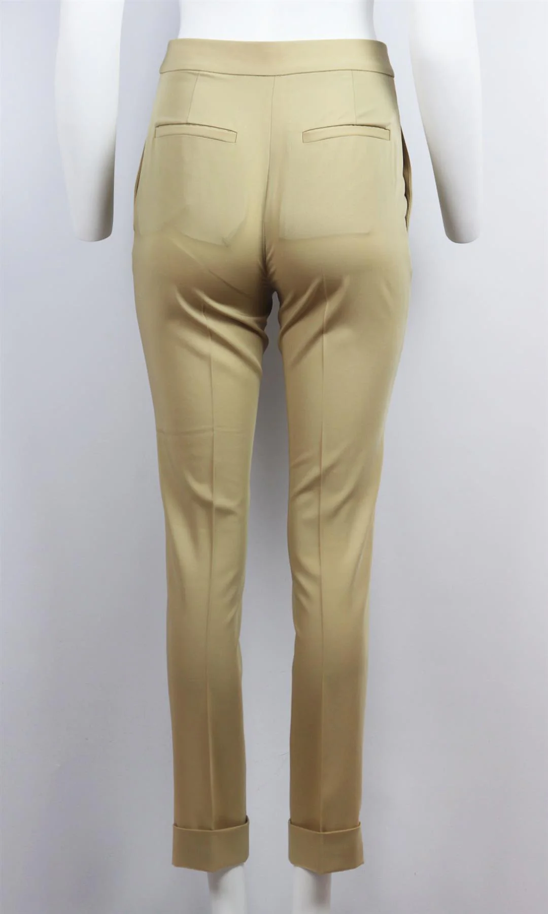 STELLA MCCARTNEY WOOL TWILL STRAIGHT LEG PANTS IT 38 UK 6 - Image 7