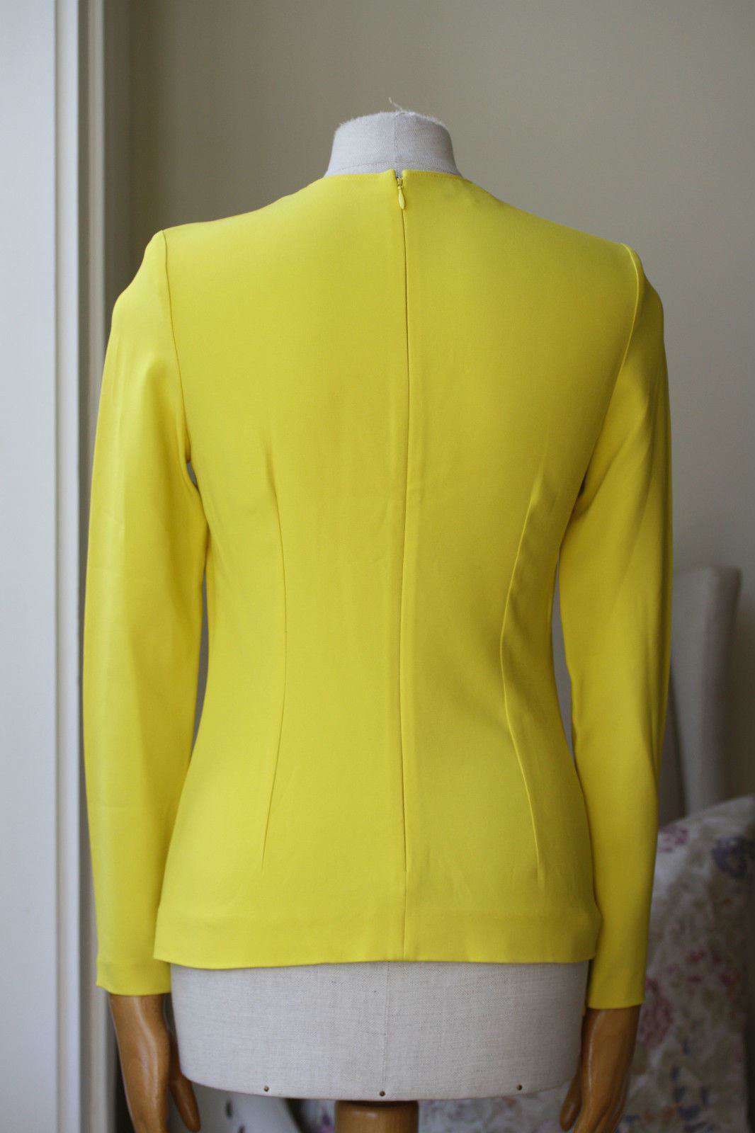 STELLA MCCARTNEY YELLOW ZIP BLOUSE IT 38 UK 6 - Image 10