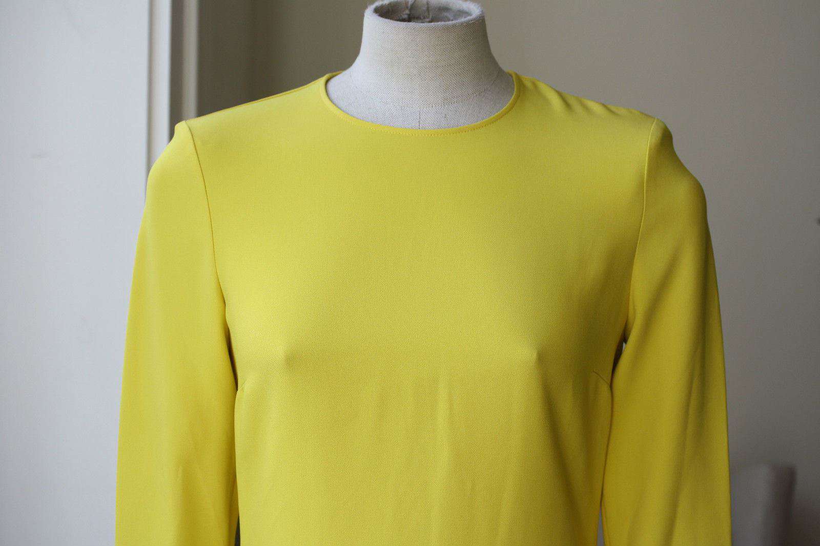 STELLA MCCARTNEY YELLOW ZIP BLOUSE IT 38 UK 6 - Image 2