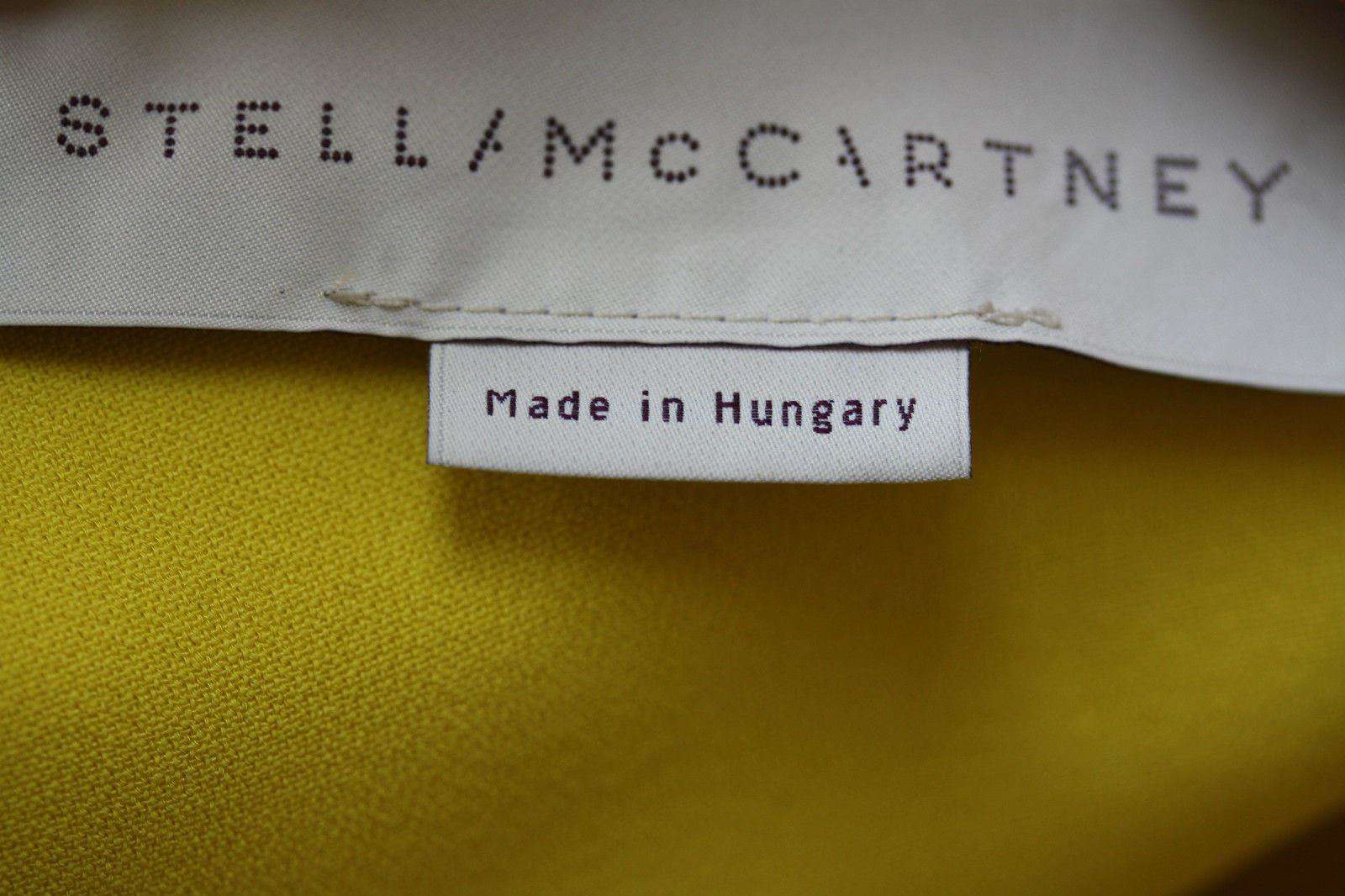 STELLA MCCARTNEY YELLOW ZIP BLOUSE IT 38 UK 6 - Image 3