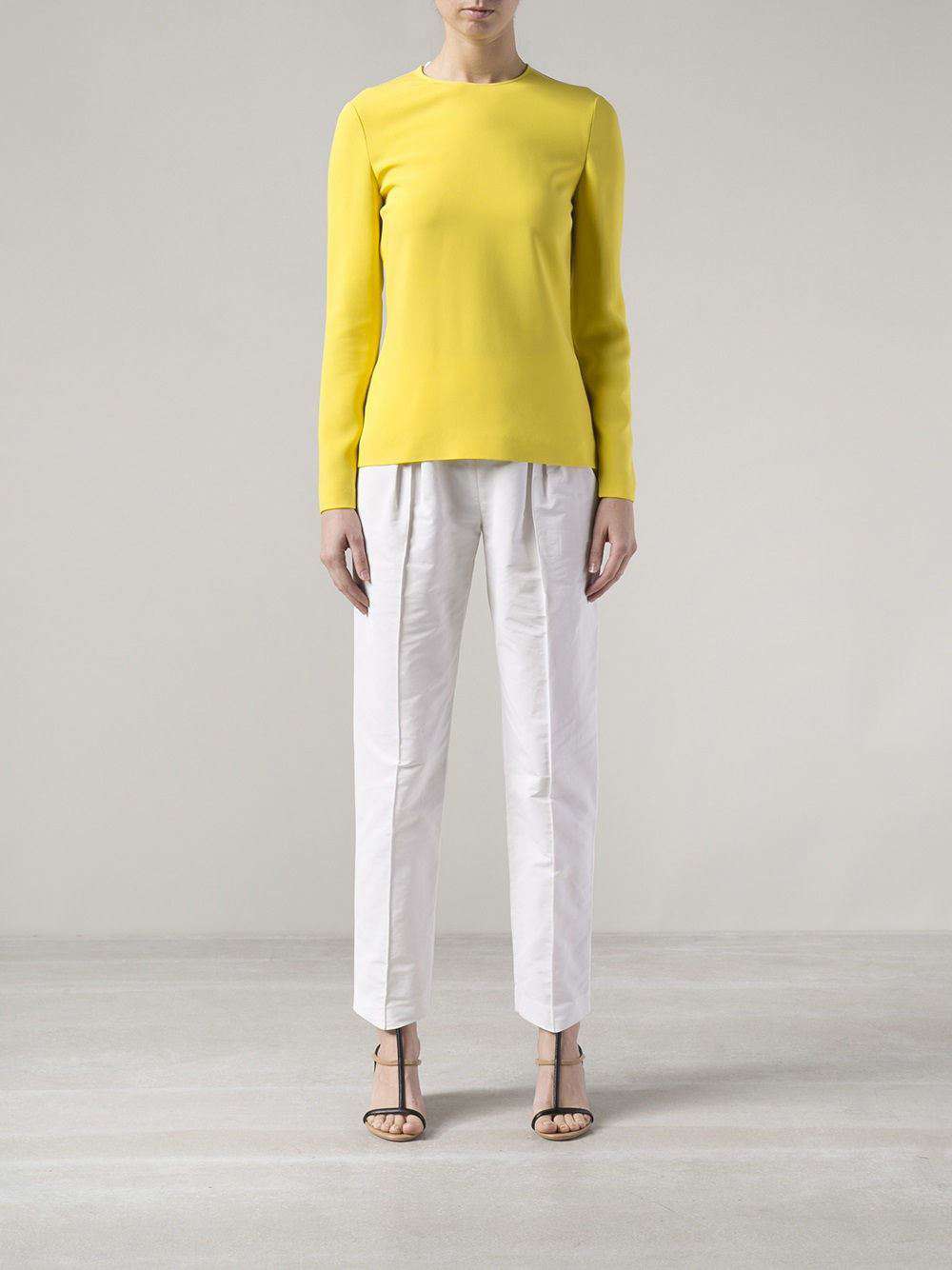 STELLA MCCARTNEY YELLOW ZIP BLOUSE IT 38 UK 6 - Image 6
