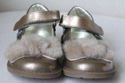 STEP2WO BABY GIRLS FUR BOW SHOES EU 25 UK 8 - Image 2