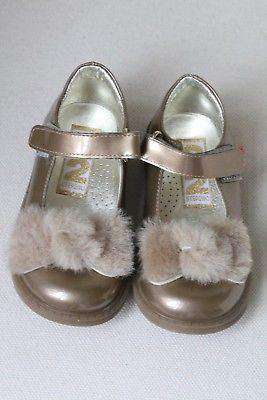 STEP2WO BABY GIRLS FUR BOW SHOES EU 25 UK 8 - Image 3