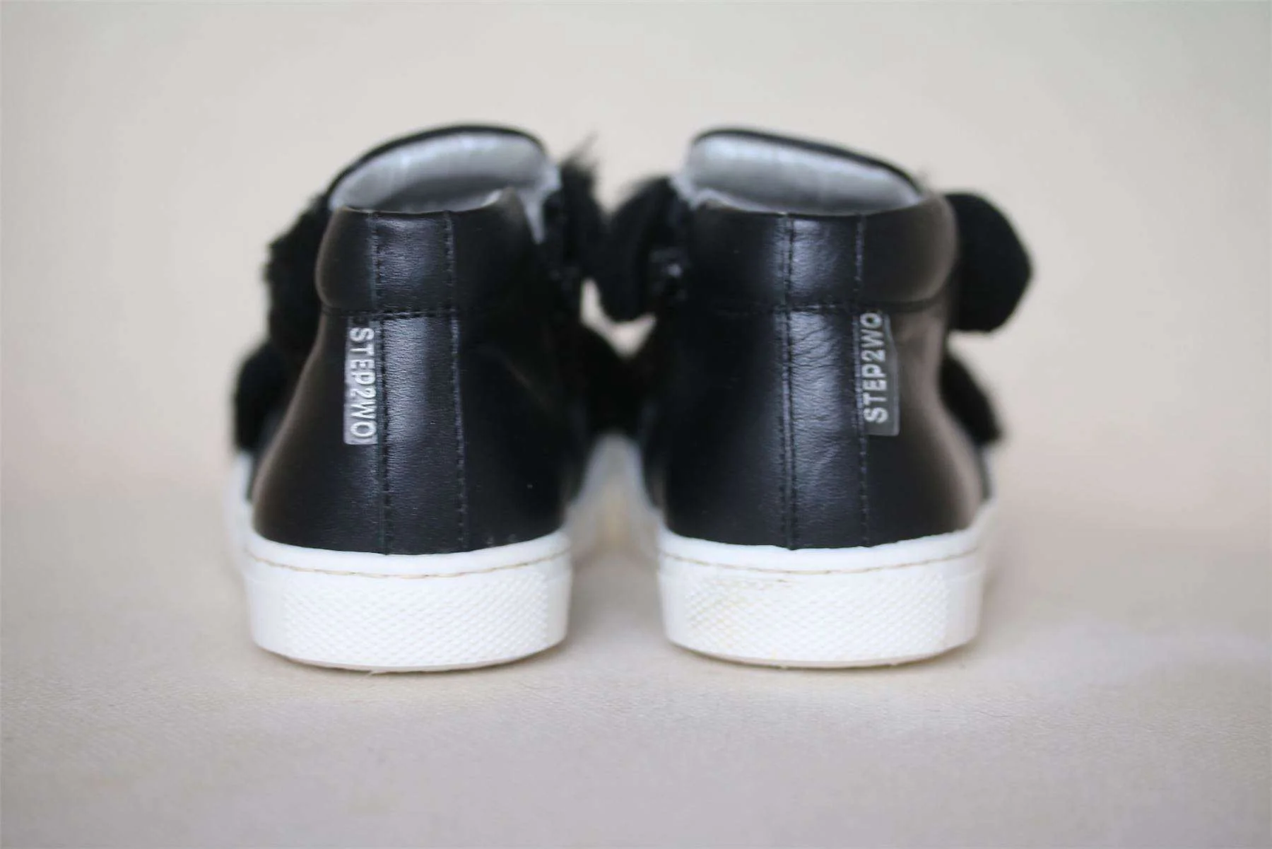 STEP2WO DARA DOG FACE LEATHER HIGH TOP SNEAKERS EU 24 UK 7 - Image 3