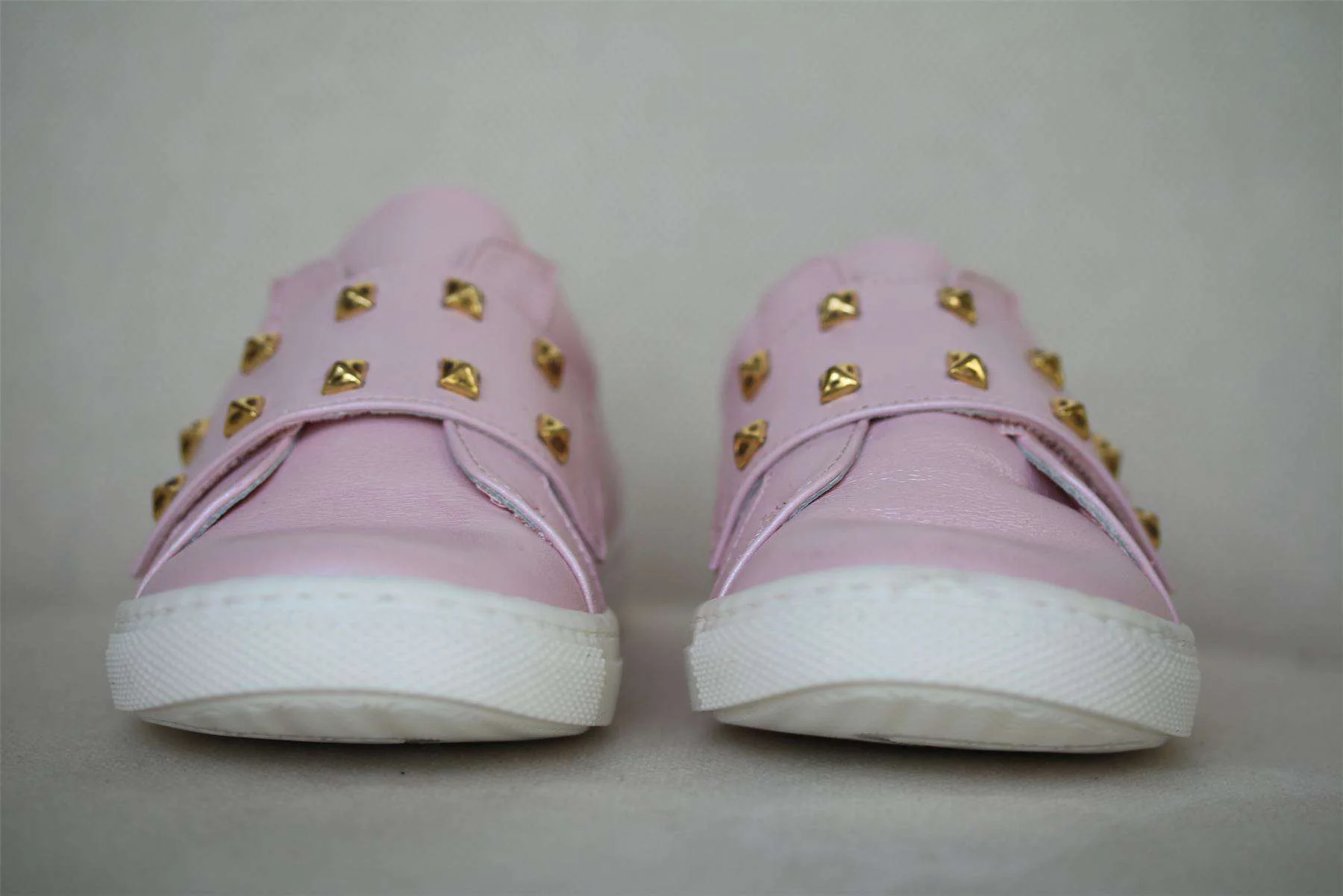 STEP2WO GIRLS PINK LEATHER SNEAKERS EU 24 UK 7 - Image 2