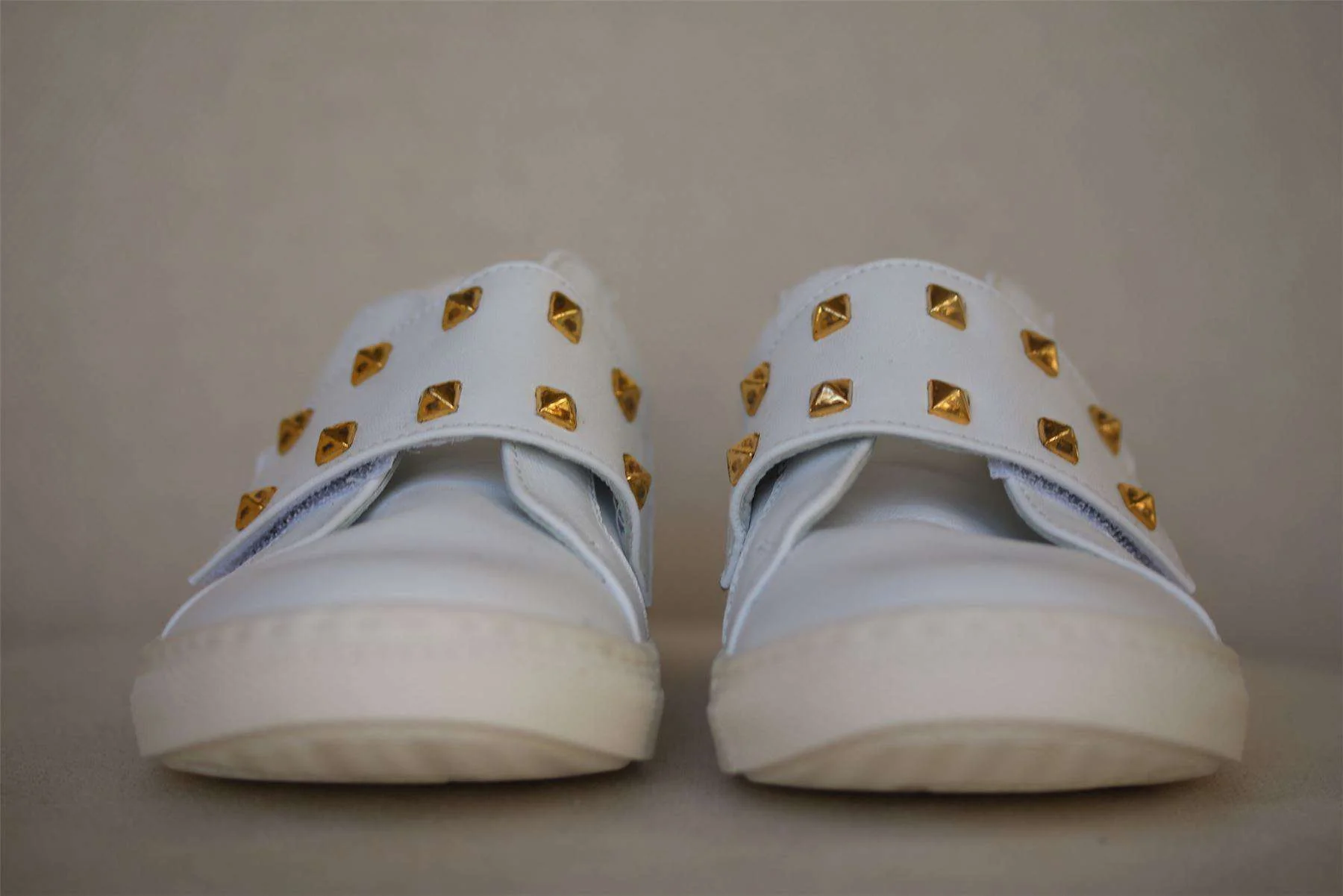 STEP2WO GIRLS WHITE LEATHER SNEAKERS EU 24 UK 7 - Image 2