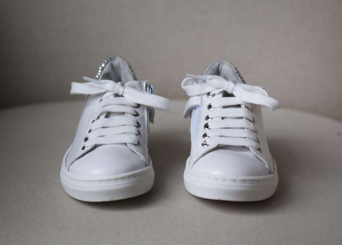 STEP2WO KIDS GIRLS SMILE LEATHER SNEAKERS EU 30 UK 11.5 - Image 2