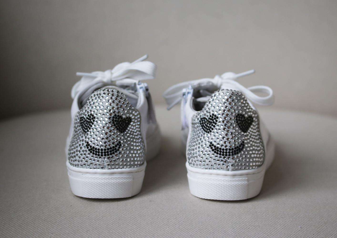 STEP2WO KIDS GIRLS SMILE LEATHER SNEAKERS EU 30 UK 11.5 - Image 3