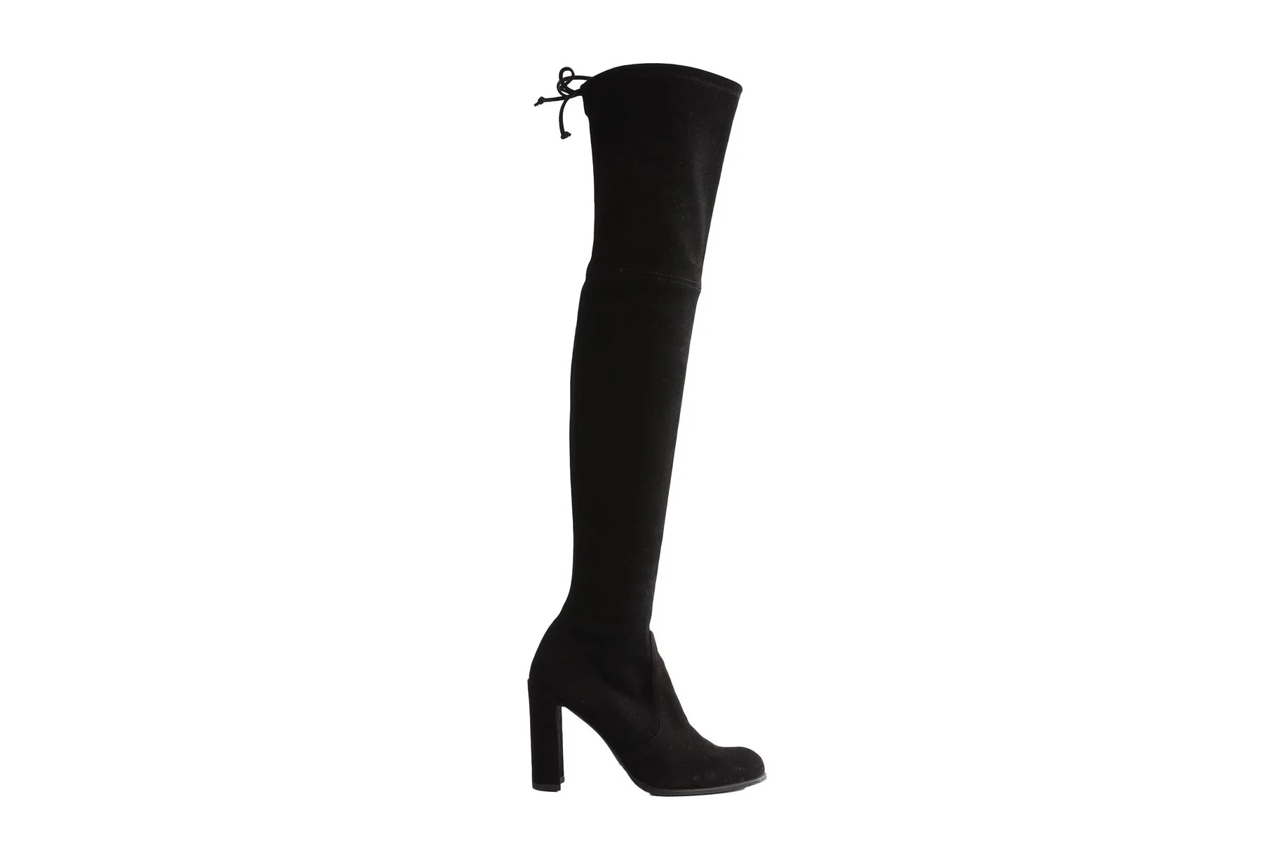 STUART WEITZMAN BLACK HIGHLAND SUEDE OVER THE KNEE BOOTS US 8.5 UK 5.5 EU 38.5 - Image 2