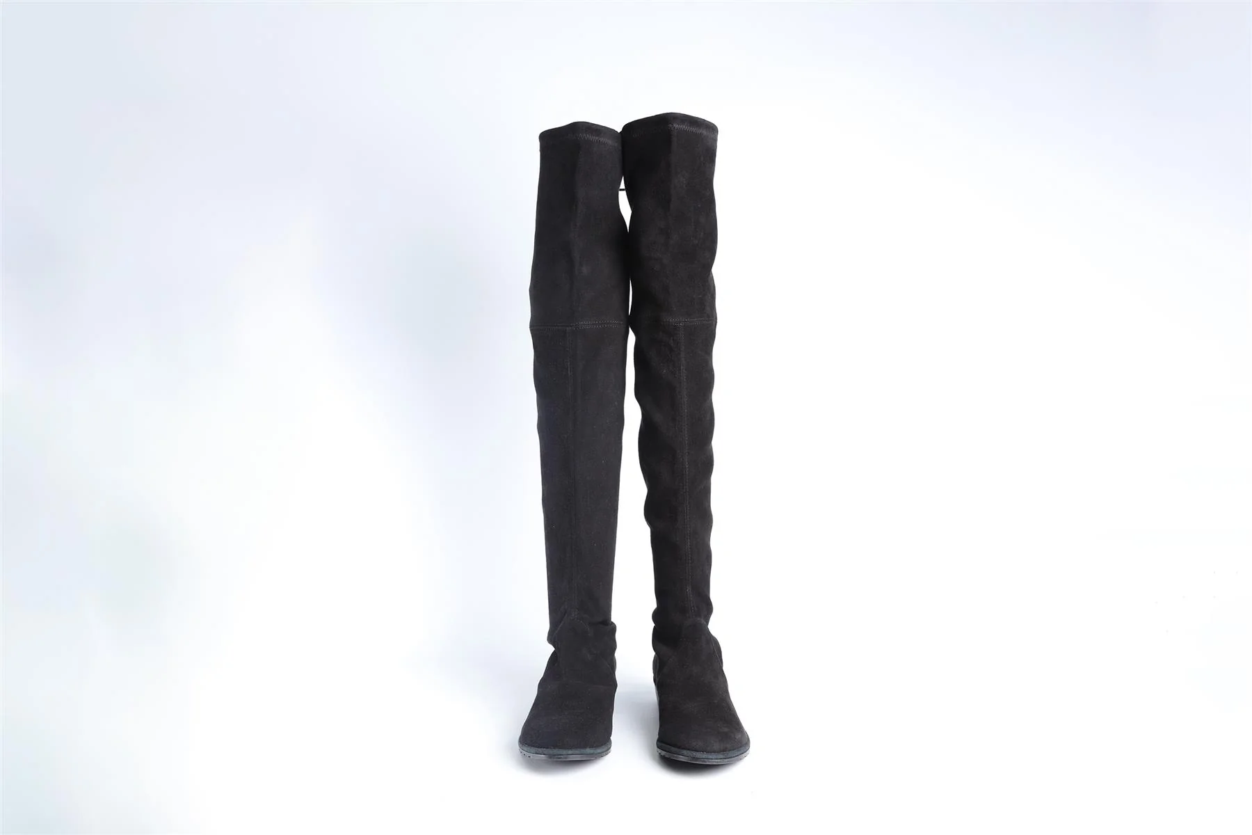 STUART WEITZMAN BLACK SUEDE OVER THE KNEE BOOTS US 7 EU 37 US 4 - Image 3