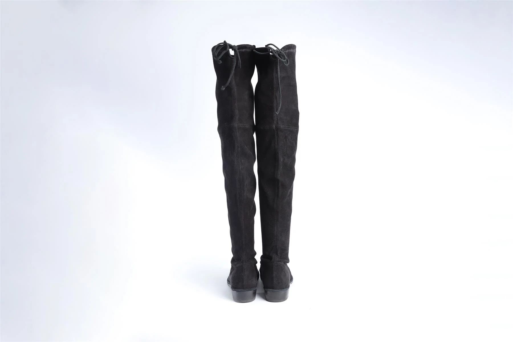 STUART WEITZMAN BLACK SUEDE OVER THE KNEE BOOTS US 7 EU 37 US 4 - Image 5