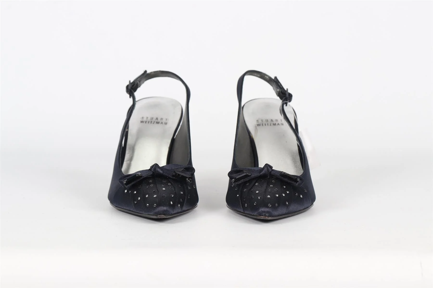 STUART WEITZMAN CRYSTAL AND SATIN SLINGBACK PUMPS EU 37 UK 4 US 7 - Image 3