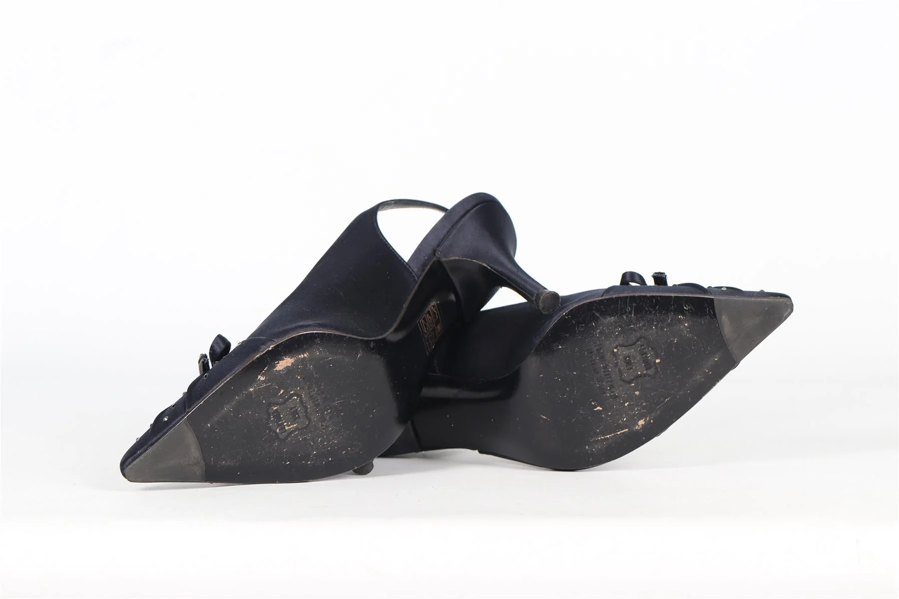 STUART WEITZMAN CRYSTAL AND SATIN SLINGBACK PUMPS EU 37 UK 4 US 7 - Image 5