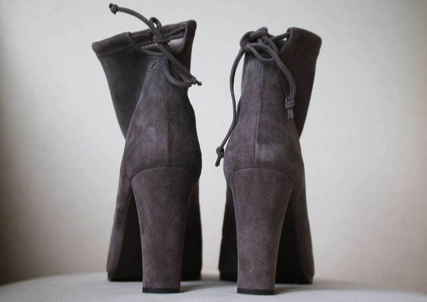 STUART WEITZMAN GLOVE STRETCH SUEDE ANKLE BOOTS EU 39.5 UK 6 US 9 - Image 5