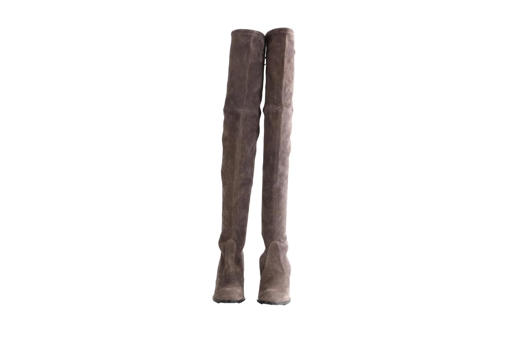 STUART WEITZMAN GREY HIGHLAND SUEDE OVER THE KNEE BOOTS US 8.5 UK 5.5 EU 38.5 - Image 2