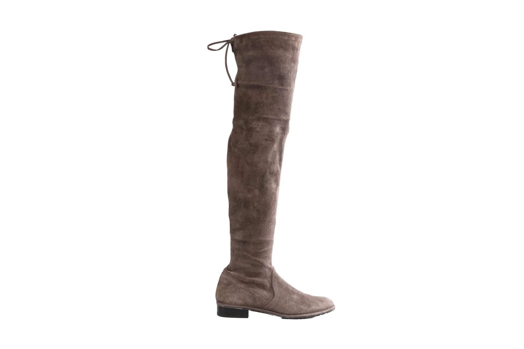 STUART WEITZMAN GREY LOWLAND SUEDE OVER THE KNEE BOOTS US 8.5 UK 5.5 EU 38.5 - Image 2