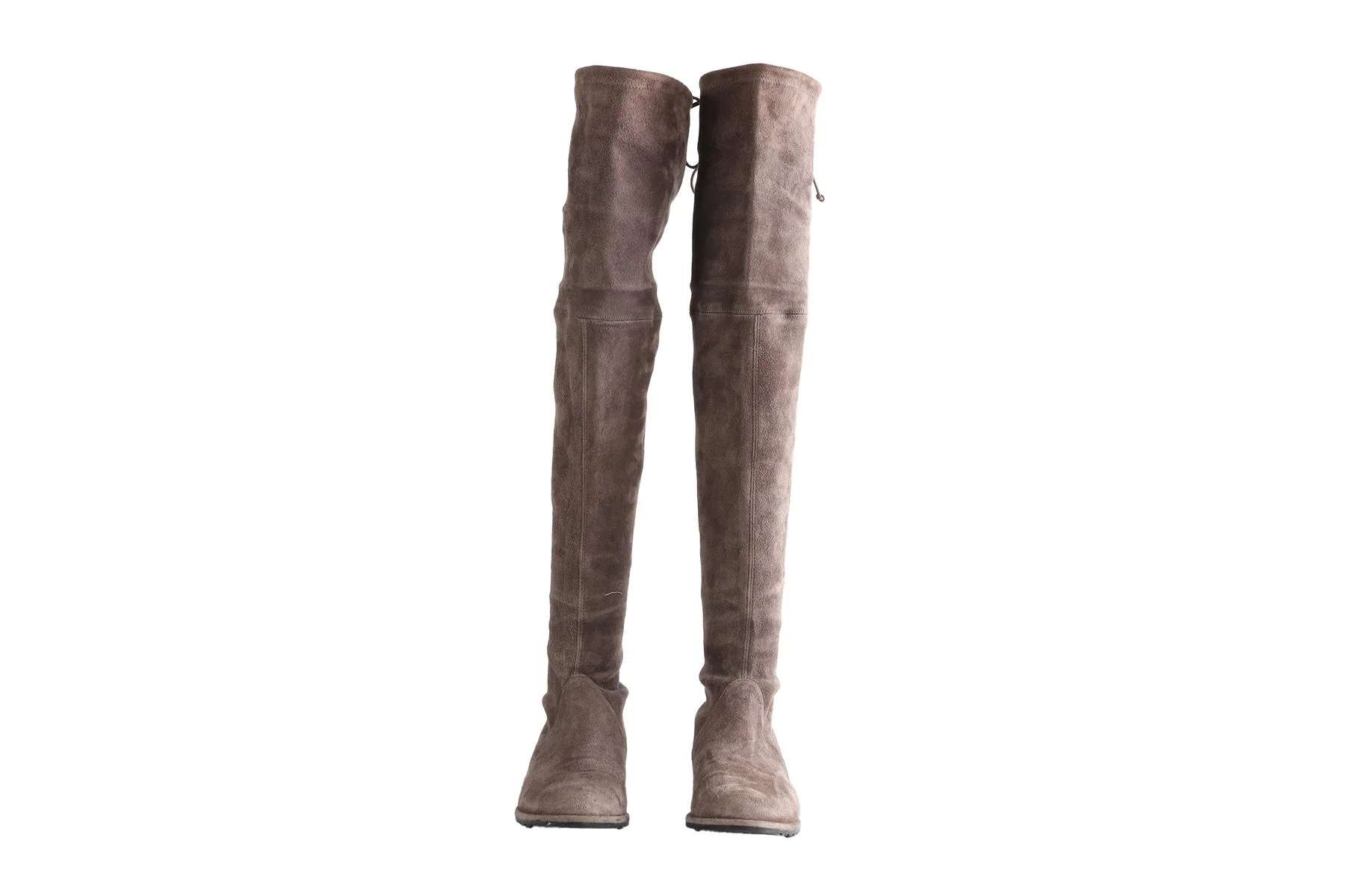 STUART WEITZMAN GREY LOWLAND SUEDE OVER THE KNEE BOOTS US 8.5 UK 5.5 EU 38.5 - Image 3