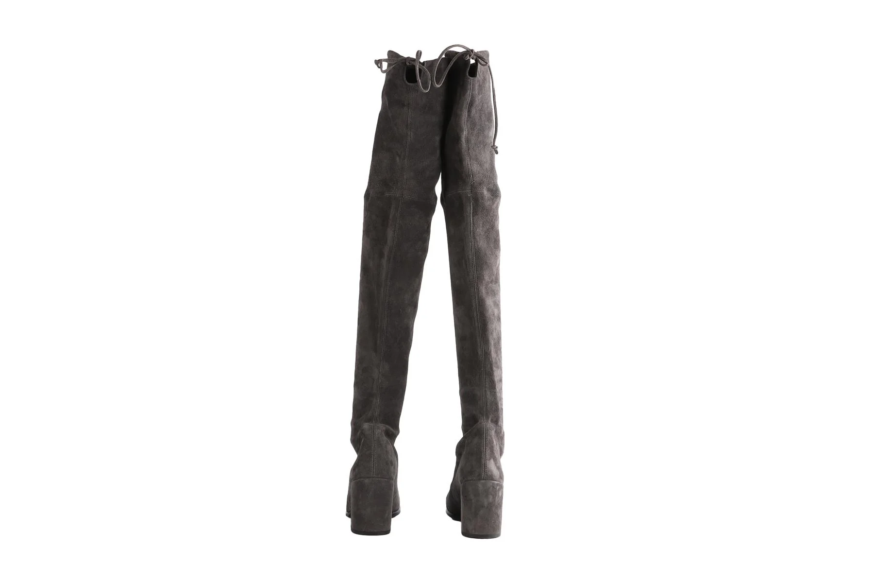 STUART WEITZMAN GREY TIELAND SUEDE OVER THE KNEE BOOTS US 8.5 UK 5.5 EU 38.5 - Image 5
