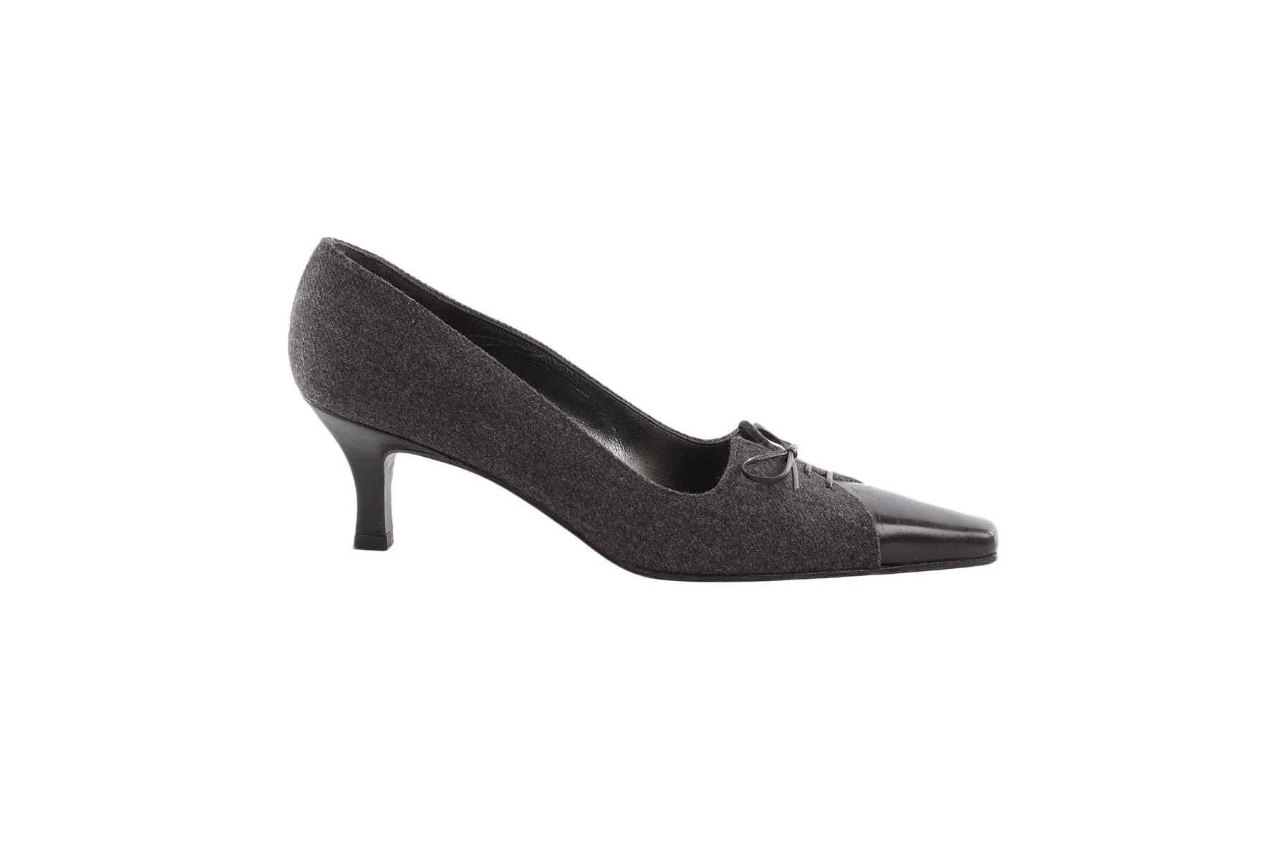 STUART WEITZMAN GREY VINTAGE FELT PUMPS US 7 EU 37 UK 4 - Image 2