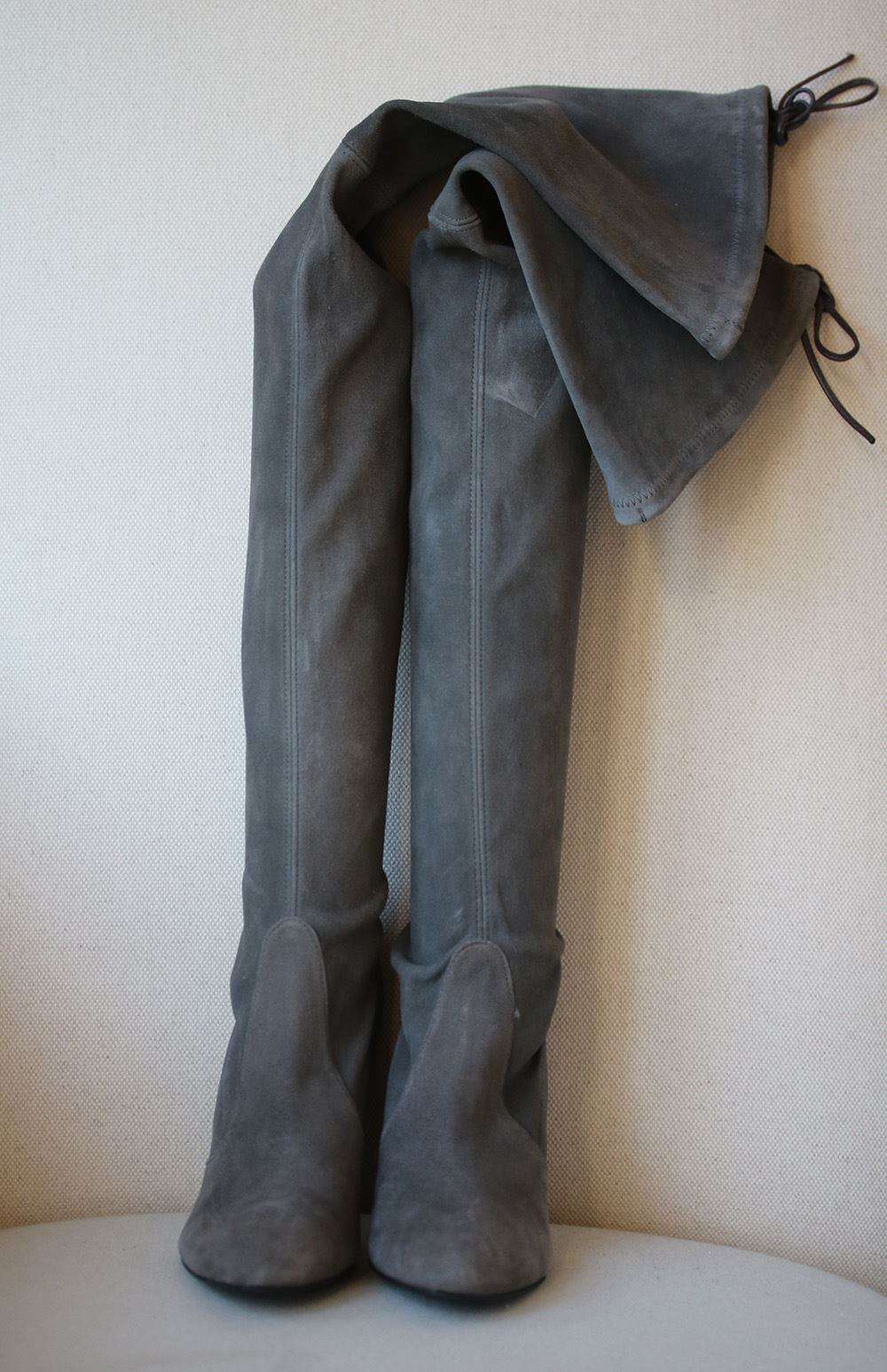 STUART WEITZMAN HIGHLAND SUEDE OVER THE KNEE BOOTS EU 37.5 UK 4.5 US 7 - Image 3