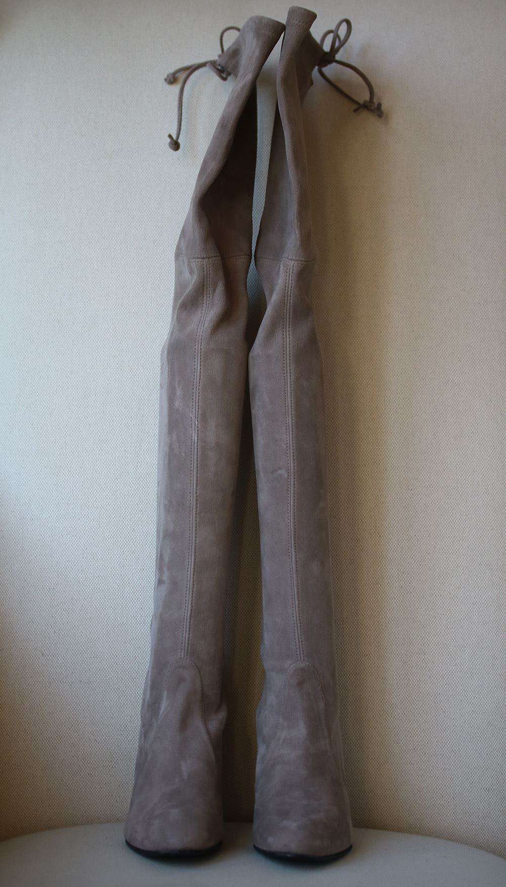 STUART WEITZMAN HIGHLAND SUEDE OVER THE KNEE BOOTS EU 37.5 UK 4.5 US 7 - Image 3