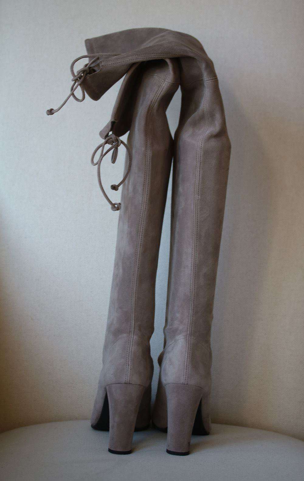 STUART WEITZMAN HIGHLAND SUEDE OVER THE KNEE BOOTS EU 37.5 UK 4.5 US 7 - Image 4