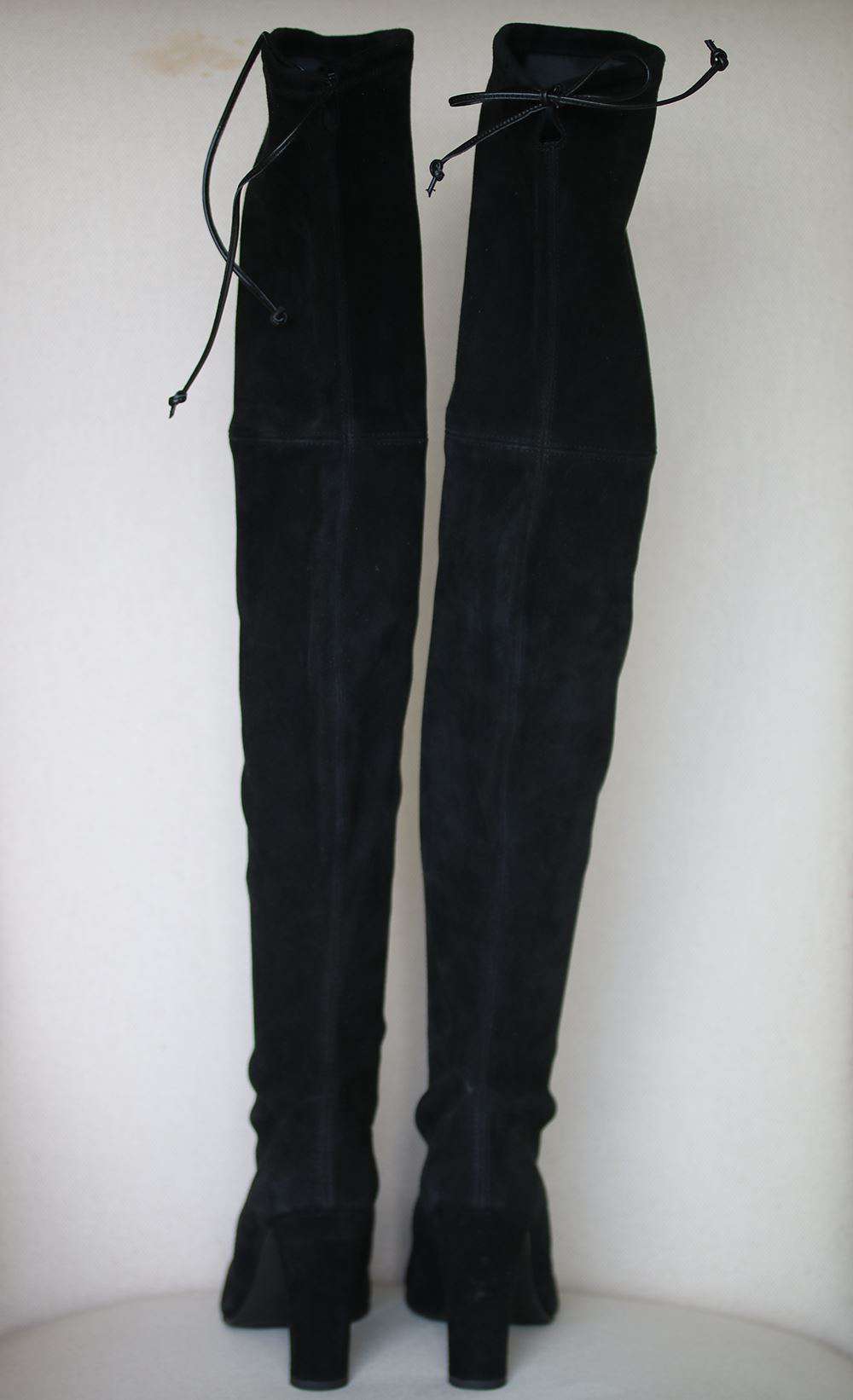 STUART WEITZMAN HIGHLAND SUEDE OVER-THE-KNEE BOOTS US 7 UK 4.5 EU 37.5 - Image 4