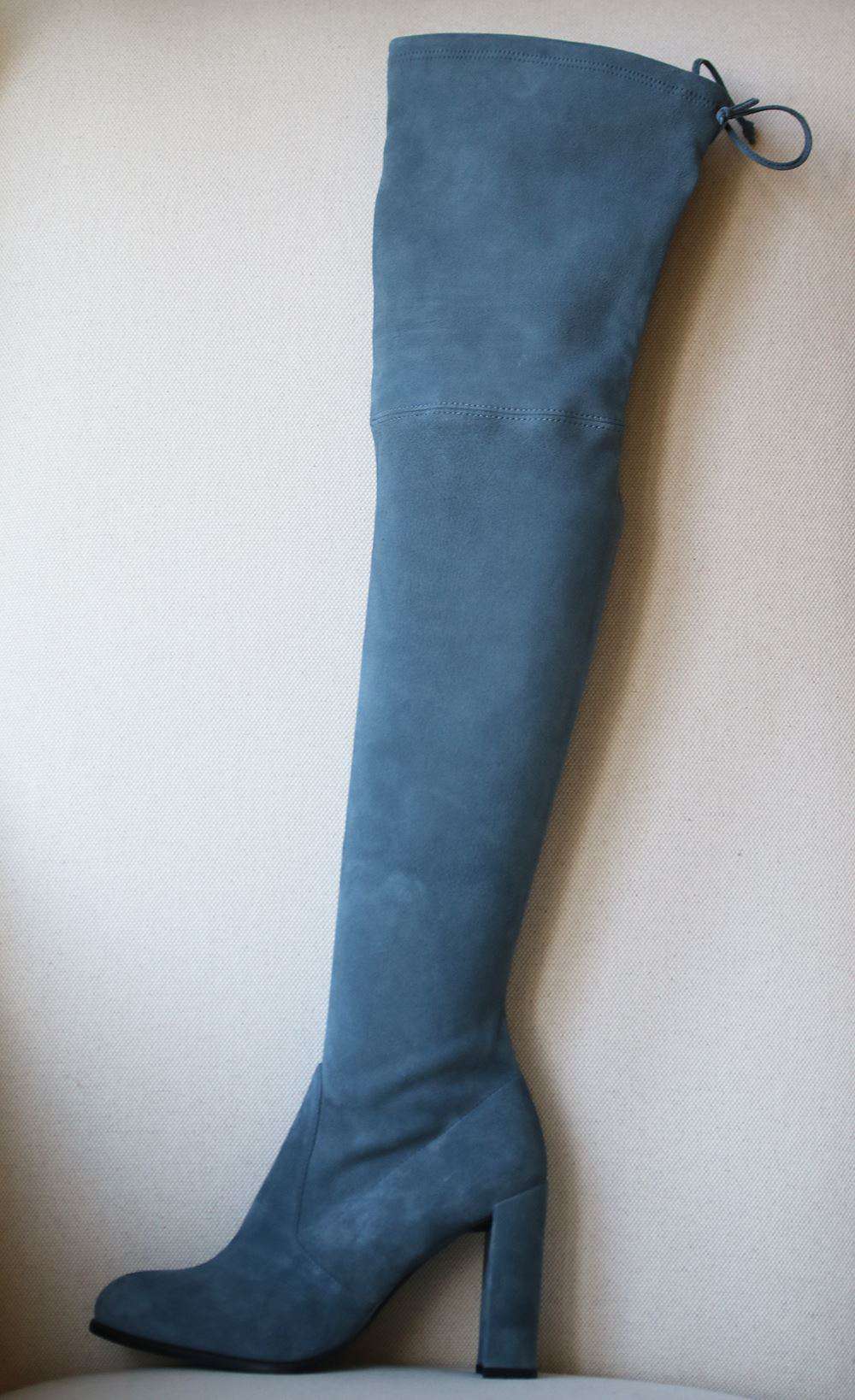 STUART WEITZMAN HILINE SUEDE OVER THE KNEE BOOTS EU 38 UK 5 US 7.5 - Image 2