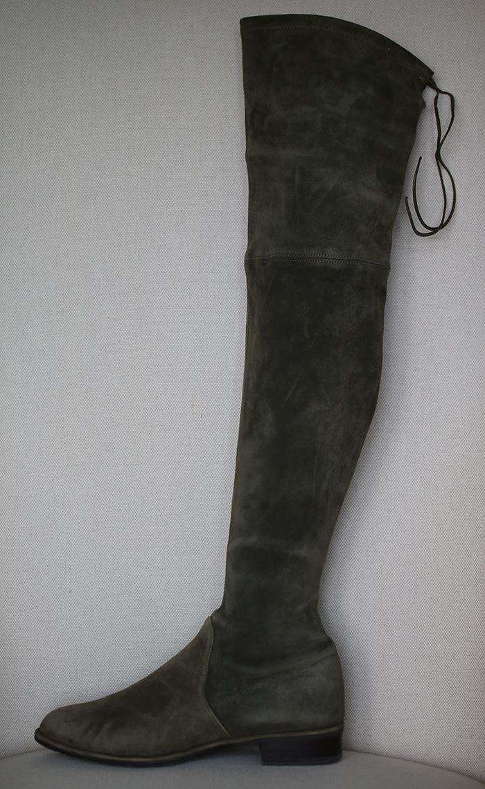 STUART WEITZMAN LOWLAND STRETCH-SUEDE OVER-THE-KNEE BOOTS EU 39 UK 6 US 8.5 - Image 4