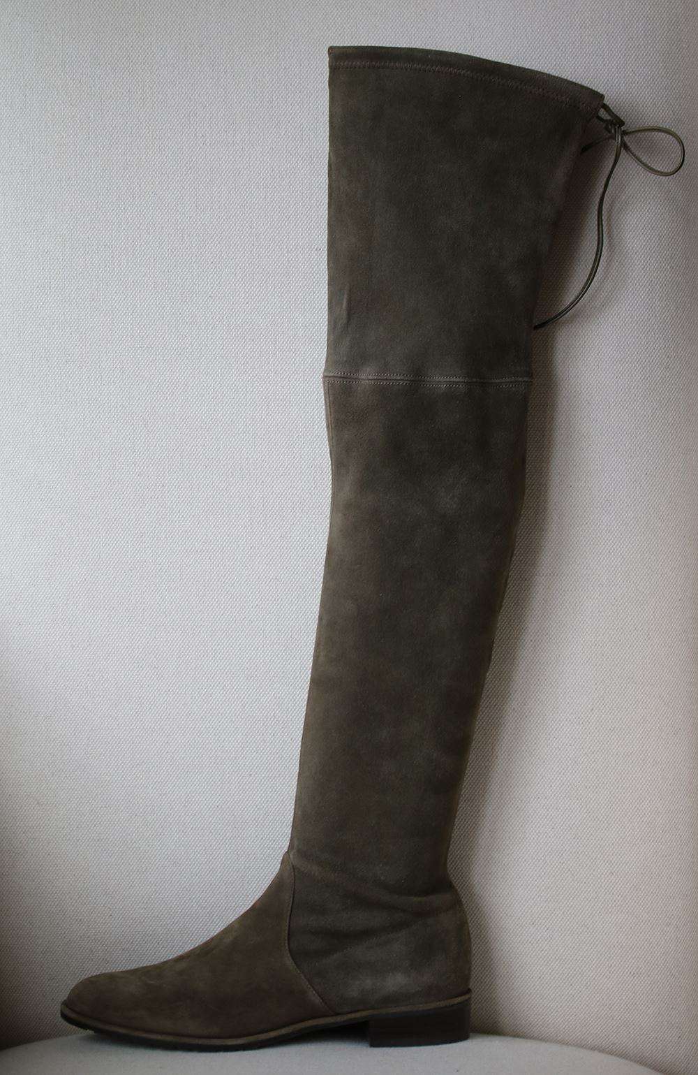 STUART WEITZMAN LOWLAND SUEDE OVER-THE-KNEE BOOTS EU 37.5 UK 4.5 US 7 - Image 2