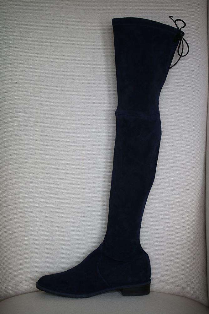 STUART WEITZMAN LOWLAND SUEDE OVER-THE-KNEE BOOTS US 7.5 UK 5 EU 38 - Image 4